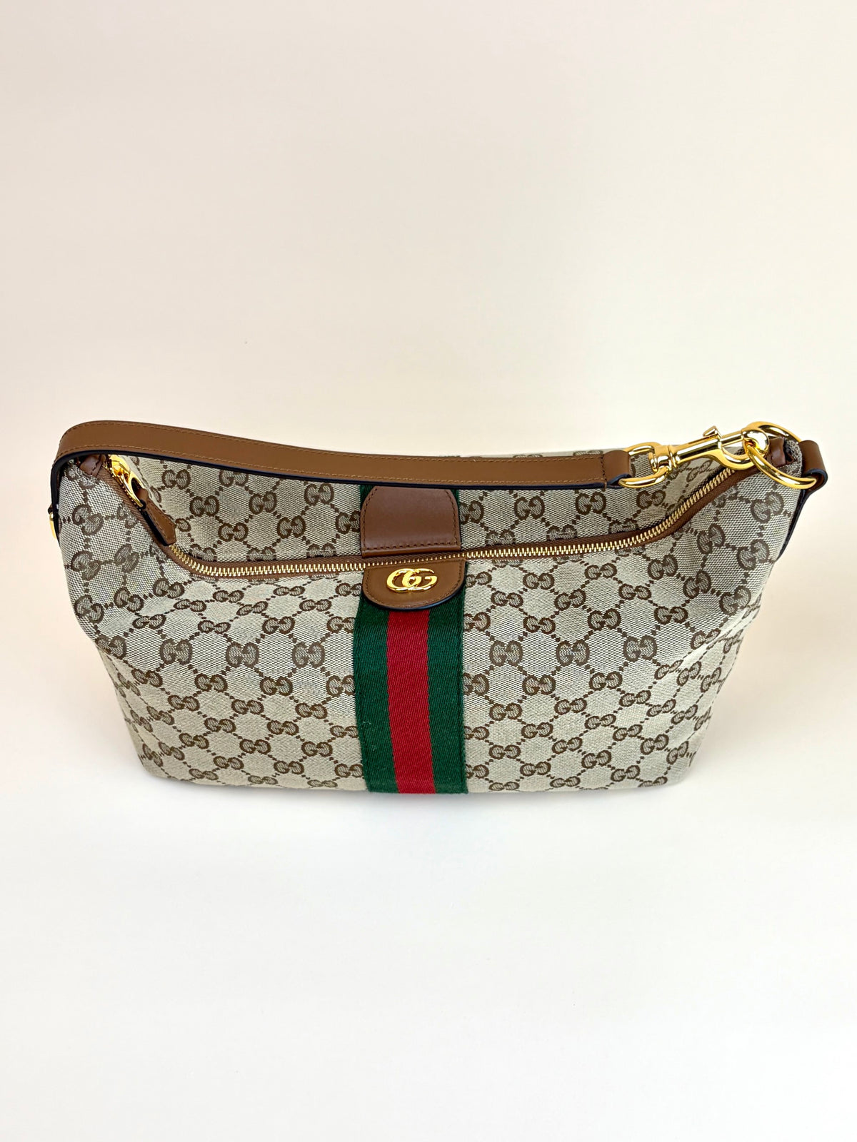 Gucci beige and  brown gg canvas vanity medium