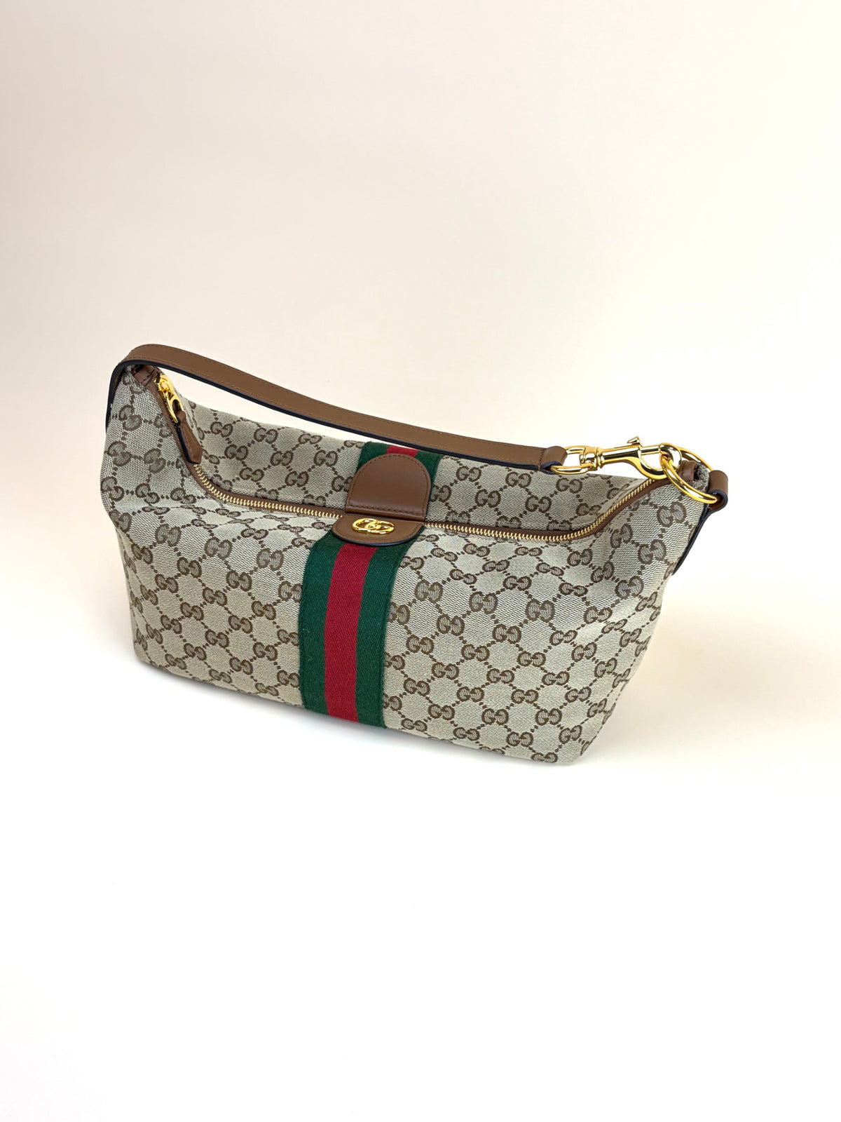Gucci beige and  brown gg canvas vanity medium
