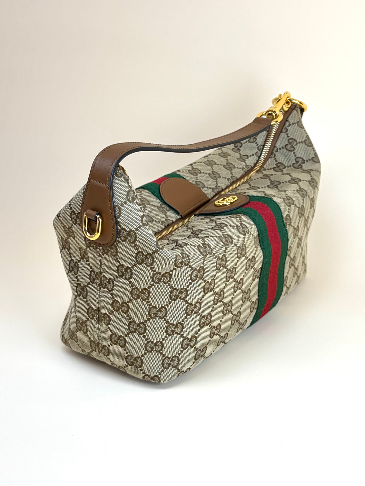 Gucci beige and  brown gg canvas vanity medium
