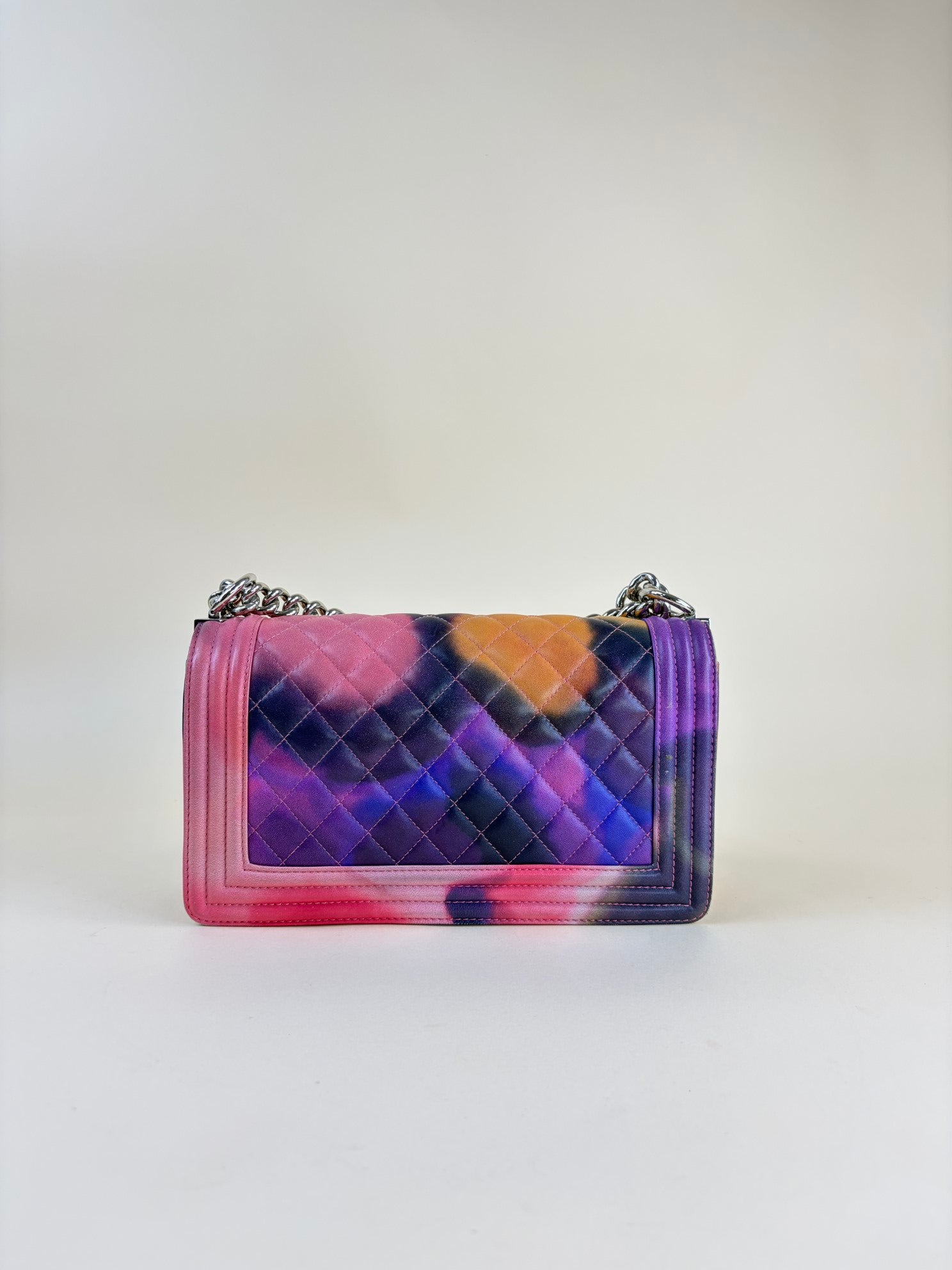 Chanel  BOY LIMITTED EDITTION PRINTED LAMBSKIN FLOWER CHAIN