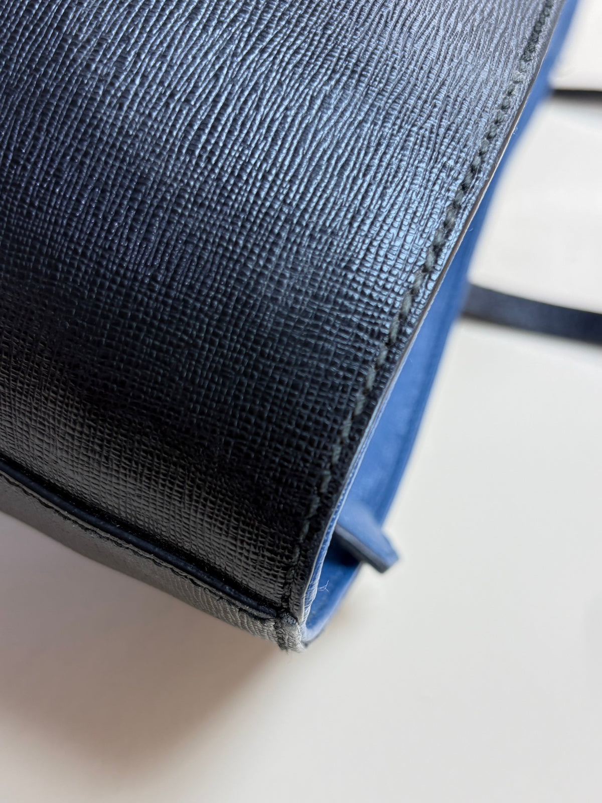 Fendi black vitello elite leather monster roll bag