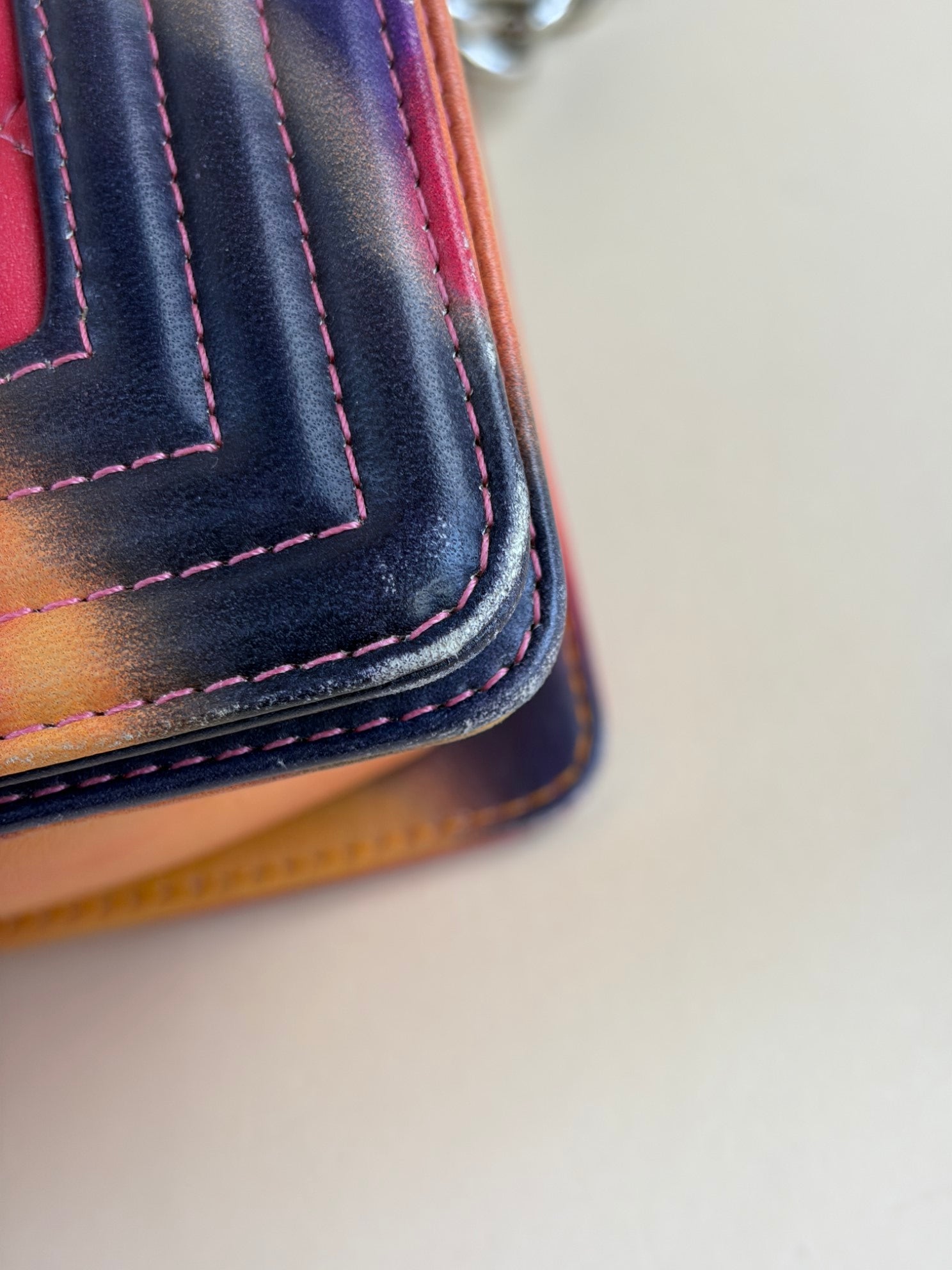 Chanel  BOY LIMITTED EDITTION PRINTED LAMBSKIN FLOWER CHAIN