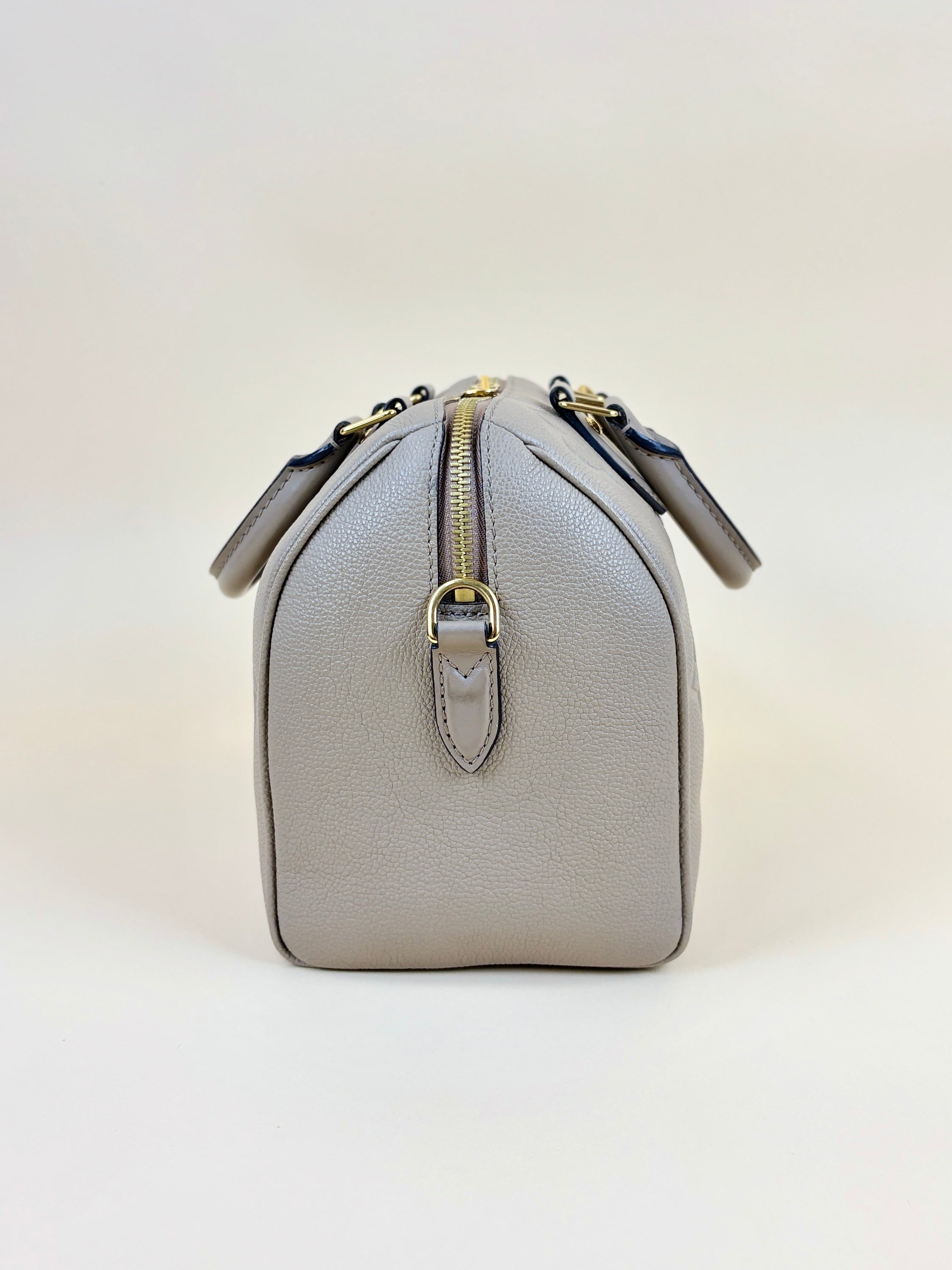 louis Vuitton turtledove monogram empreinte speedy bandouliere 25