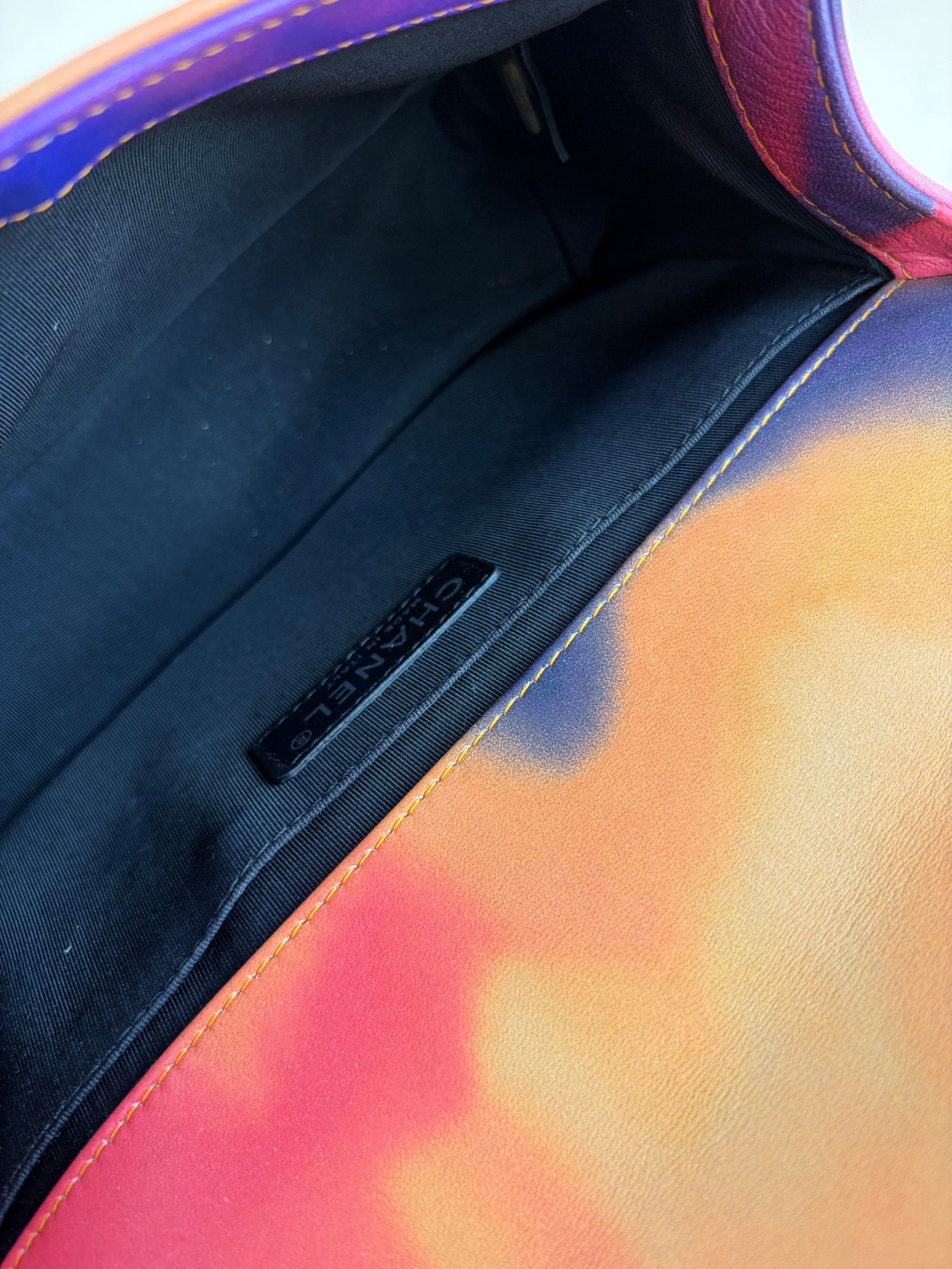 Chanel  BOY LIMITTED EDITTION PRINTED LAMBSKIN FLOWER CHAIN