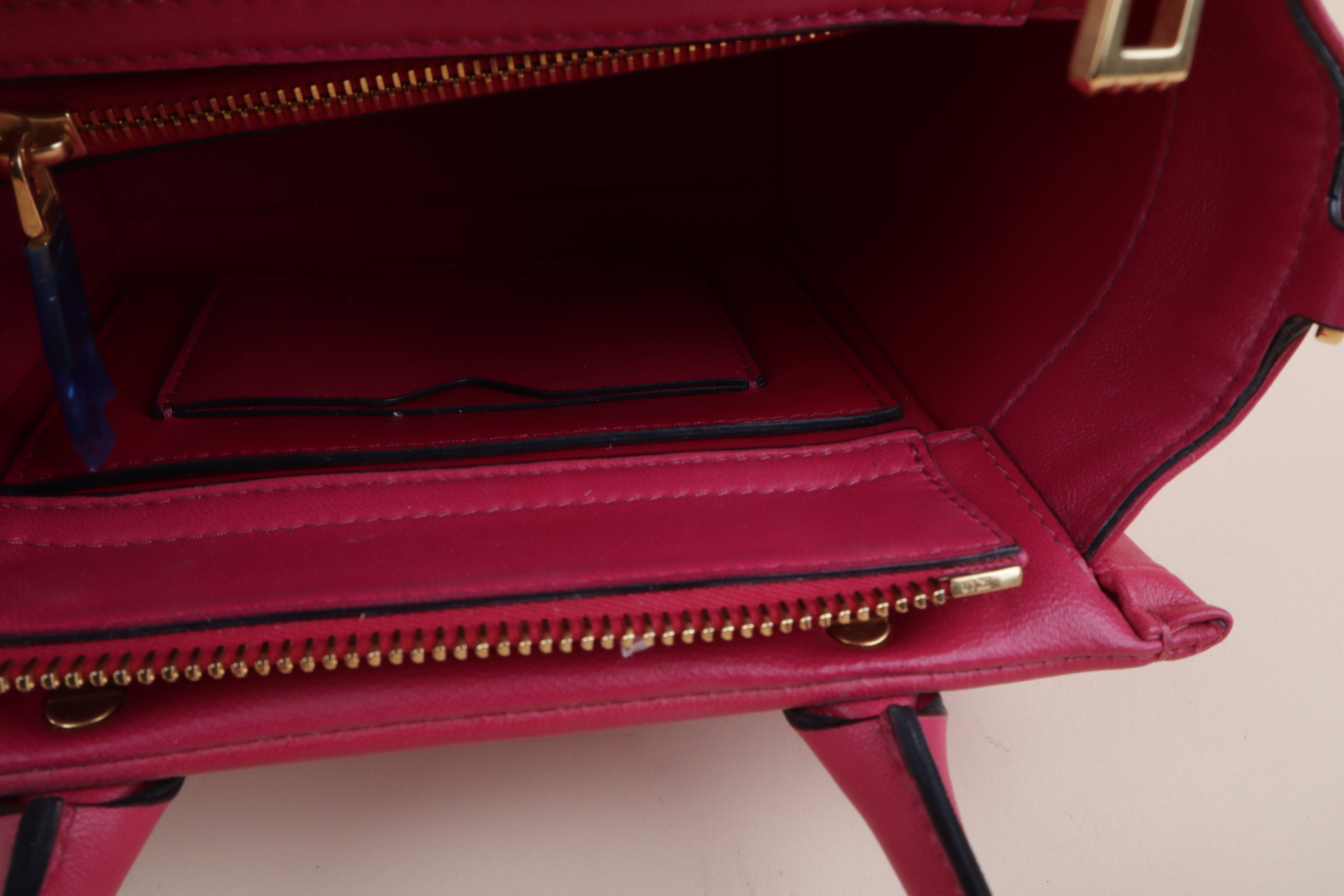 Valentino pink Lambskin Leather One Stud Crossbody Tote Bag