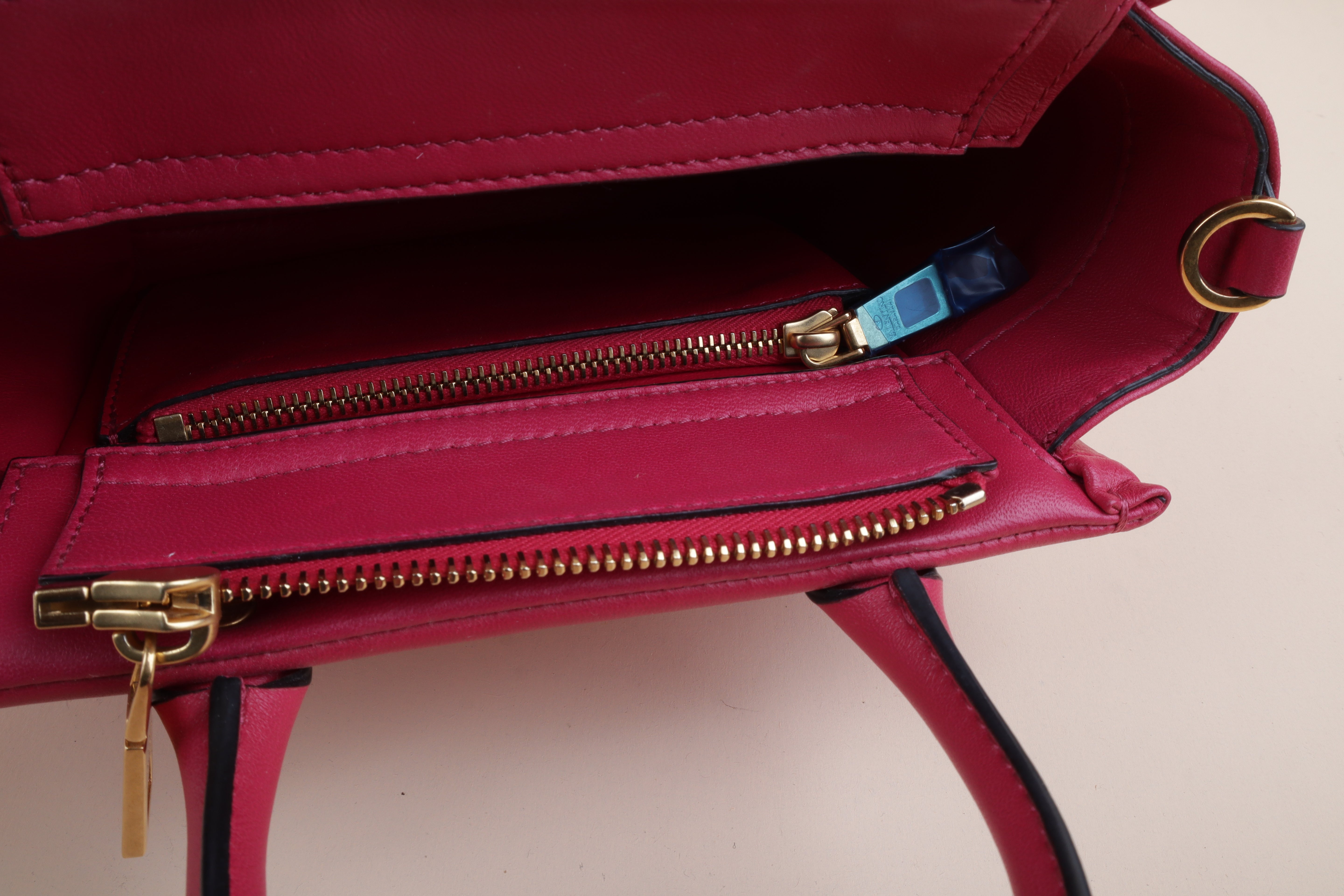 Valentino pink Lambskin Leather One Stud Crossbody Tote Bag