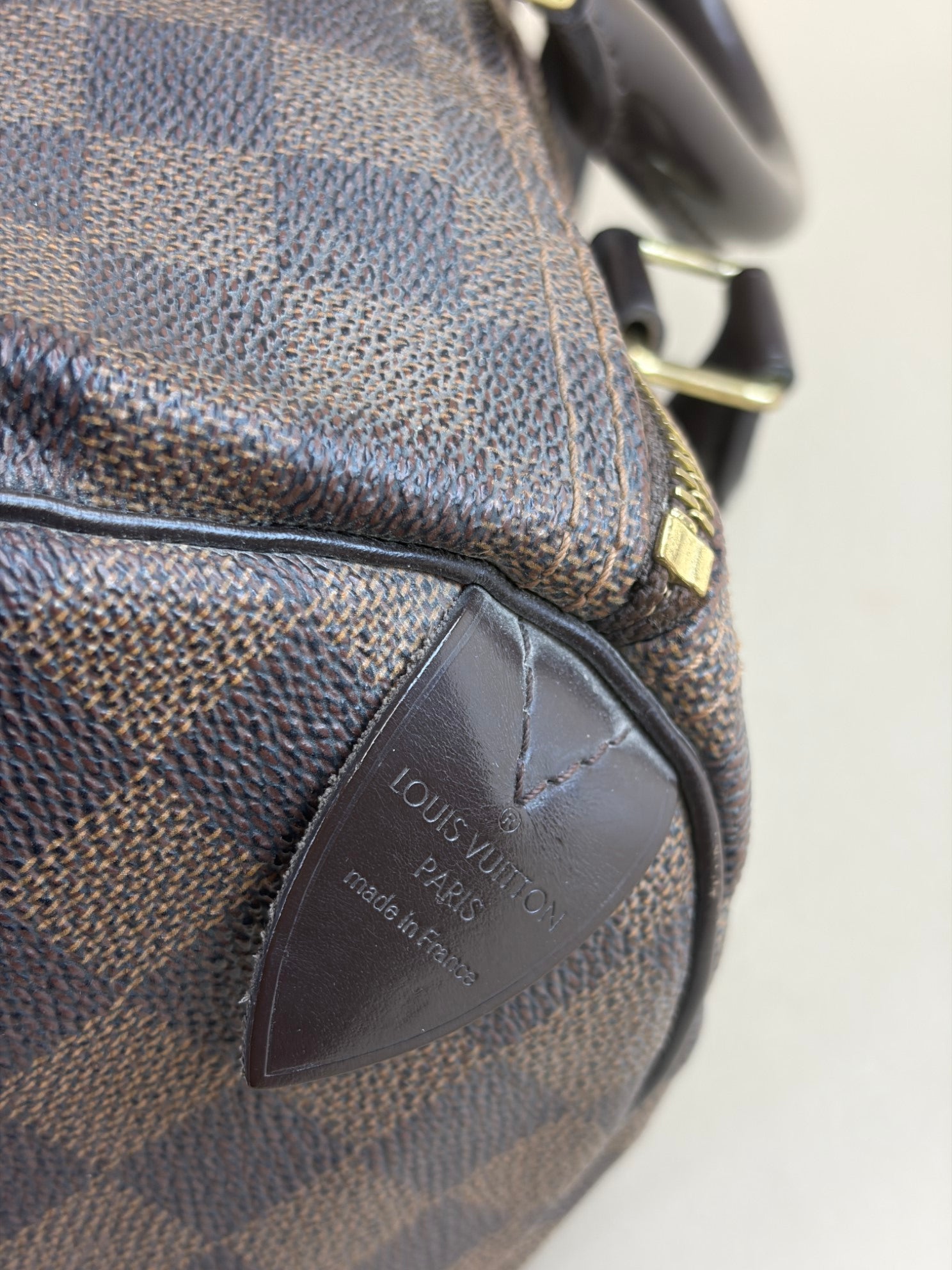 Louis Vuitton Damier Ebene Speedy 30 Bag