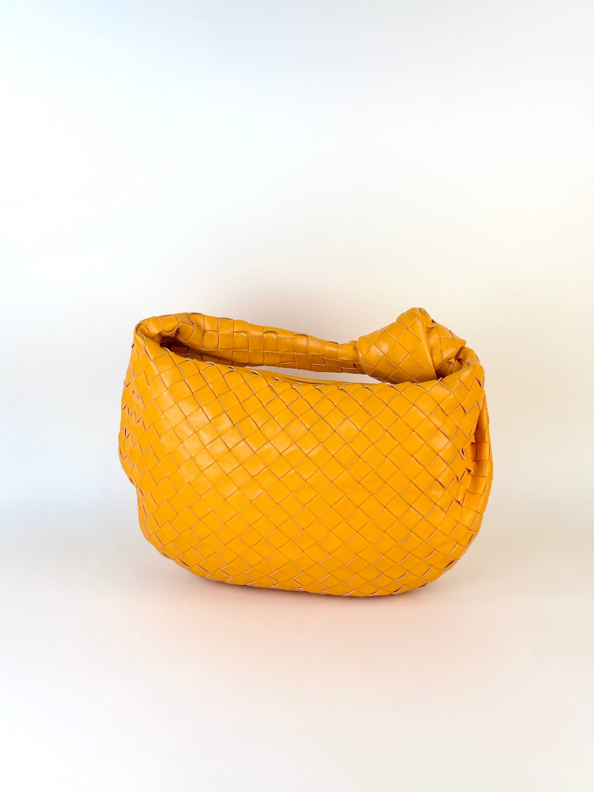 Bottega Veneta orange Intrecciato small shoulder bag