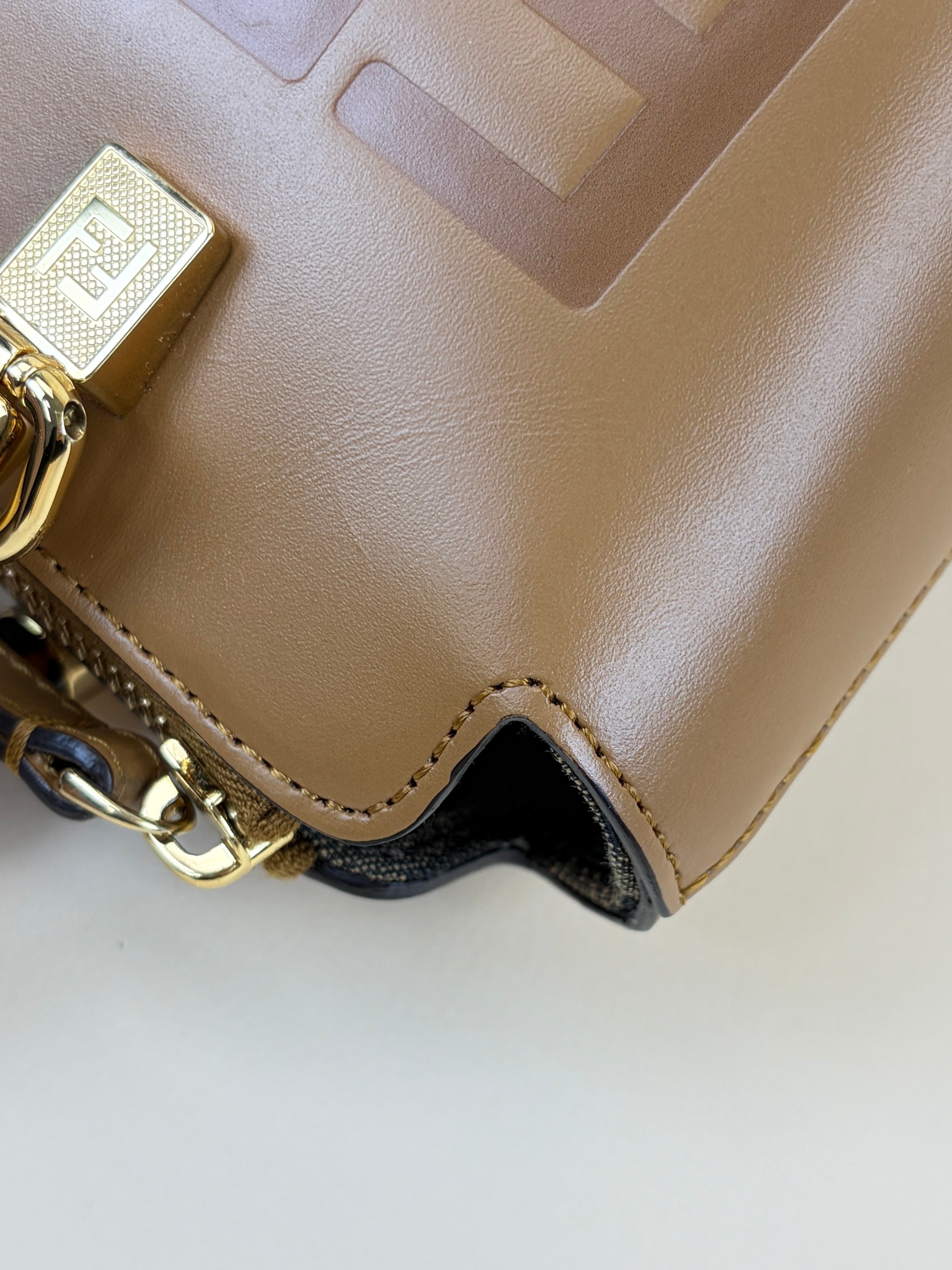 Fendi Beige By The Way leather Mini Bag