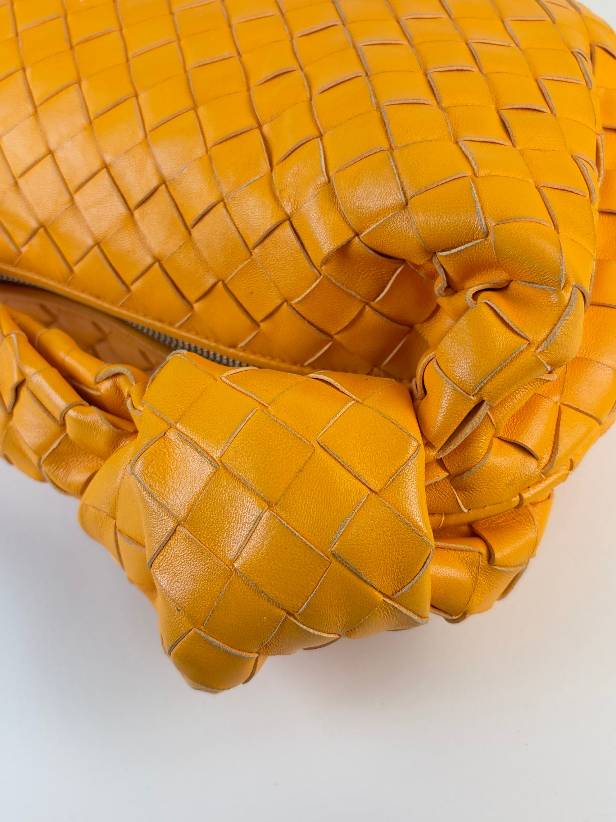 Bottega Veneta orange Intrecciato small shoulder bag