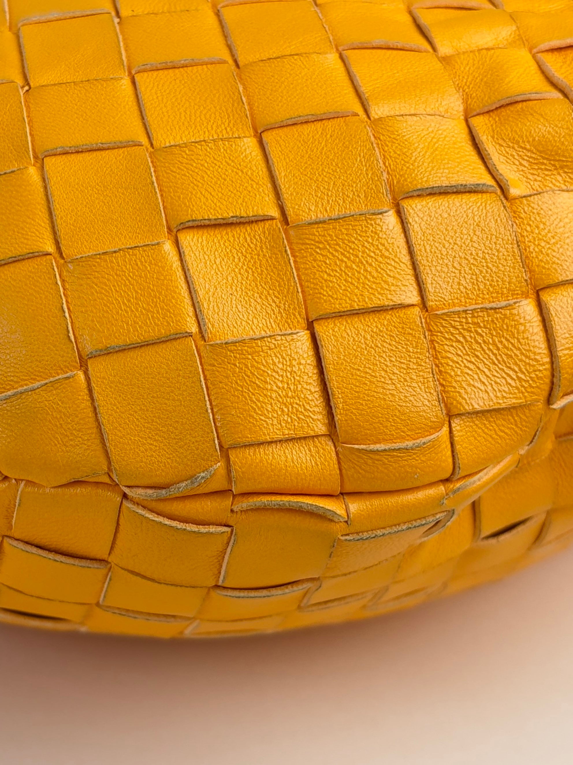 Bottega Veneta orange Intrecciato small shoulder bag