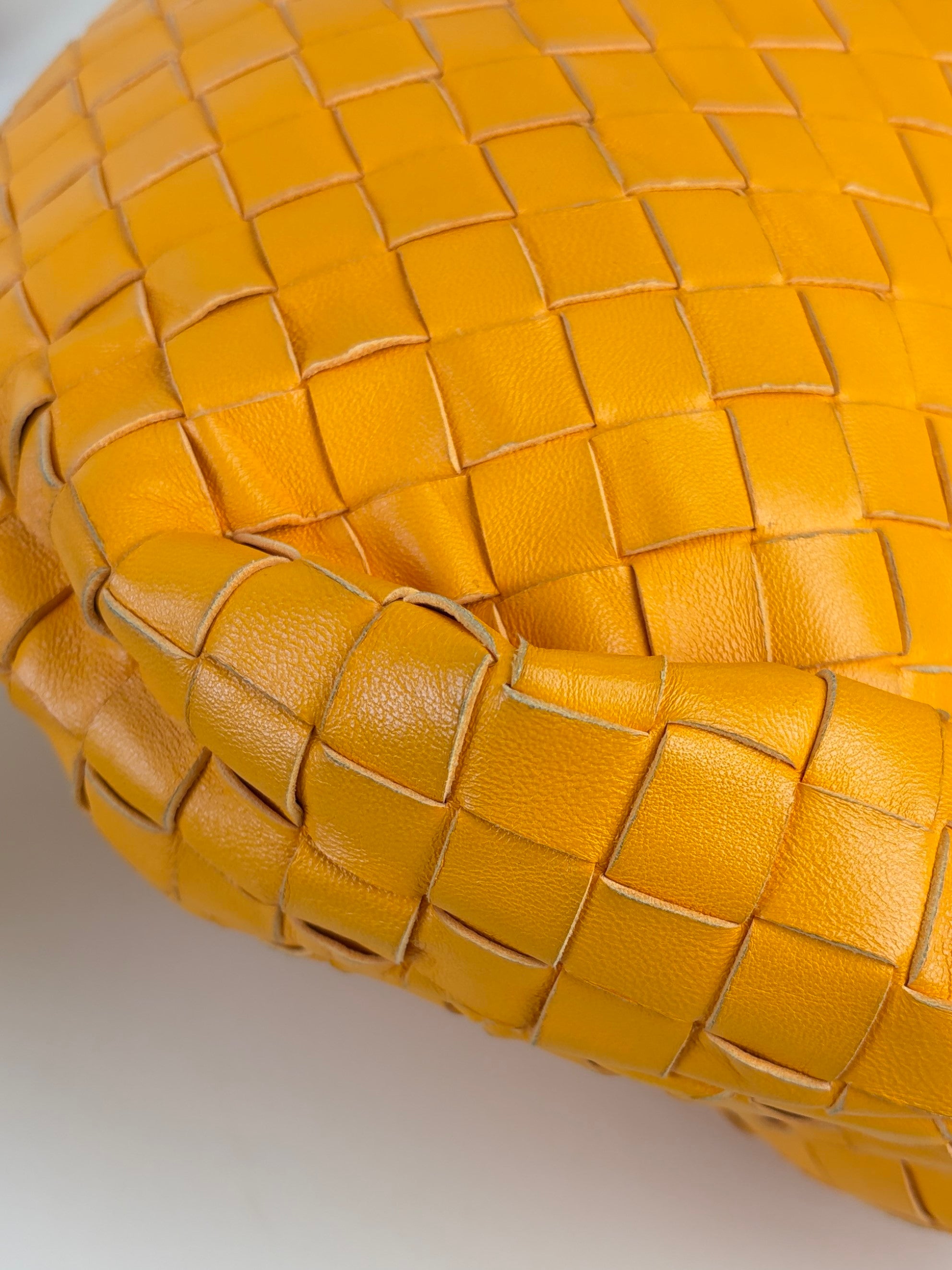 Bottega Veneta orange Intrecciato small shoulder bag