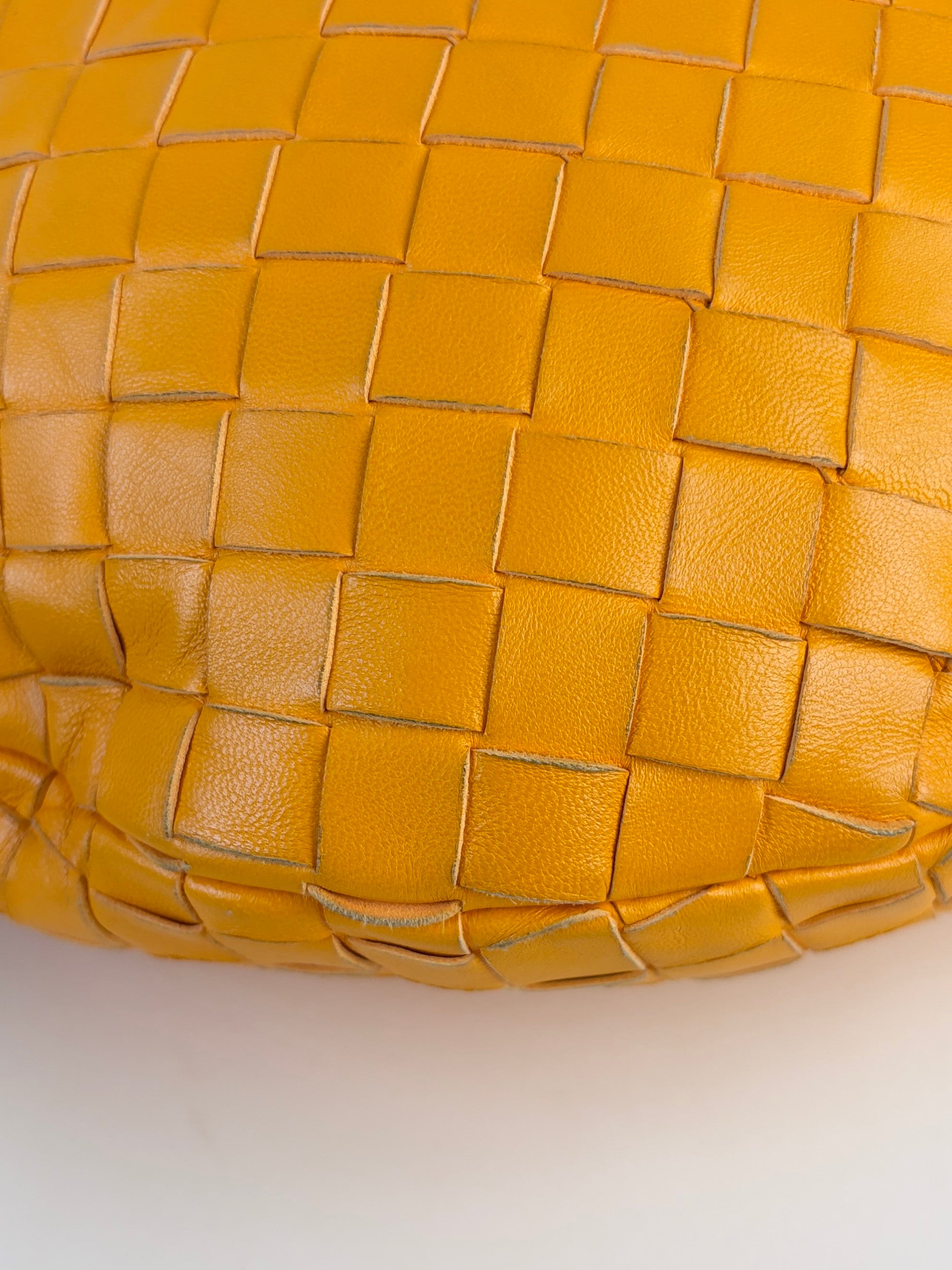 Bottega Veneta orange Intrecciato small shoulder bag