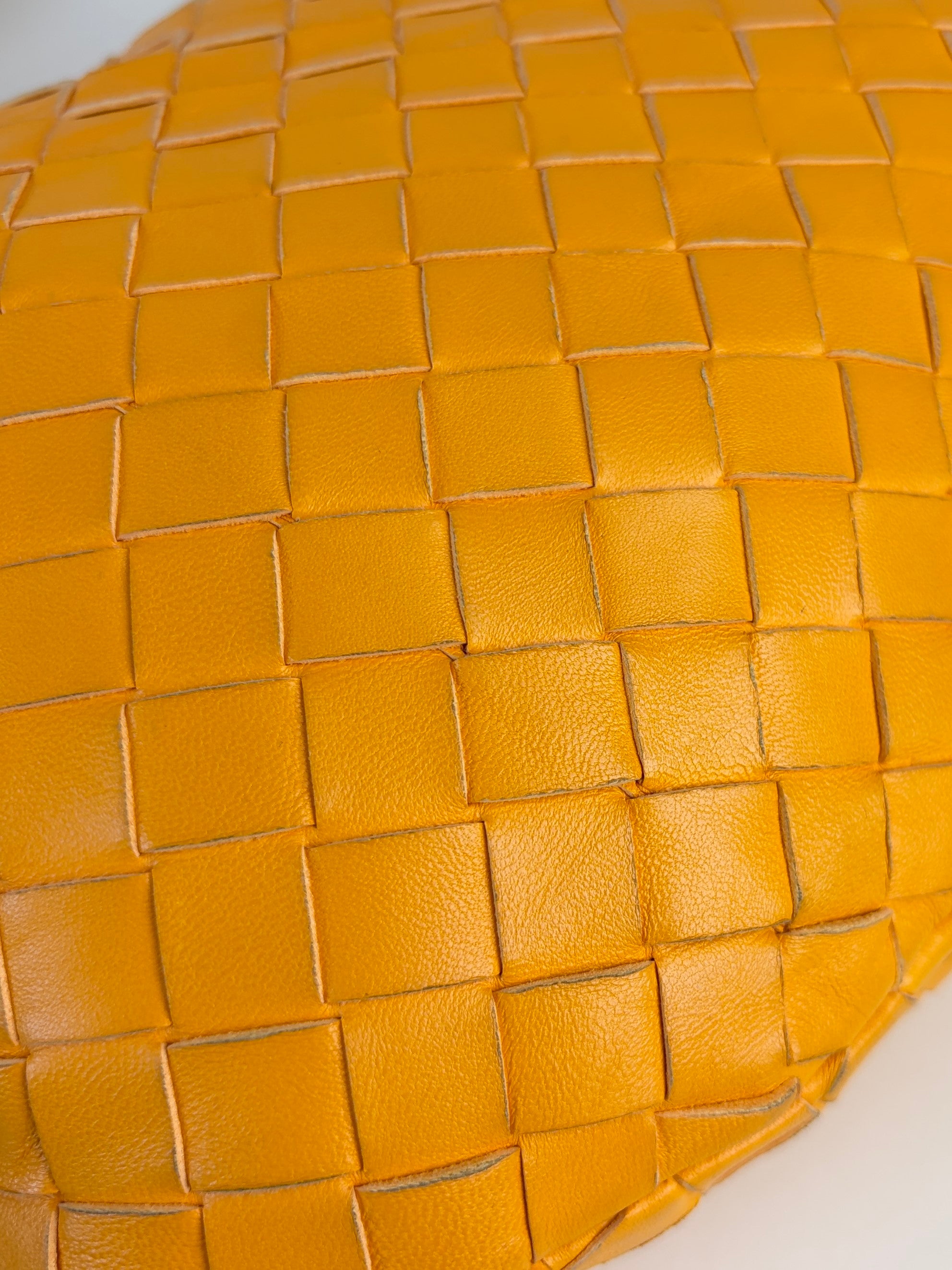 Bottega Veneta orange Intrecciato small shoulder bag