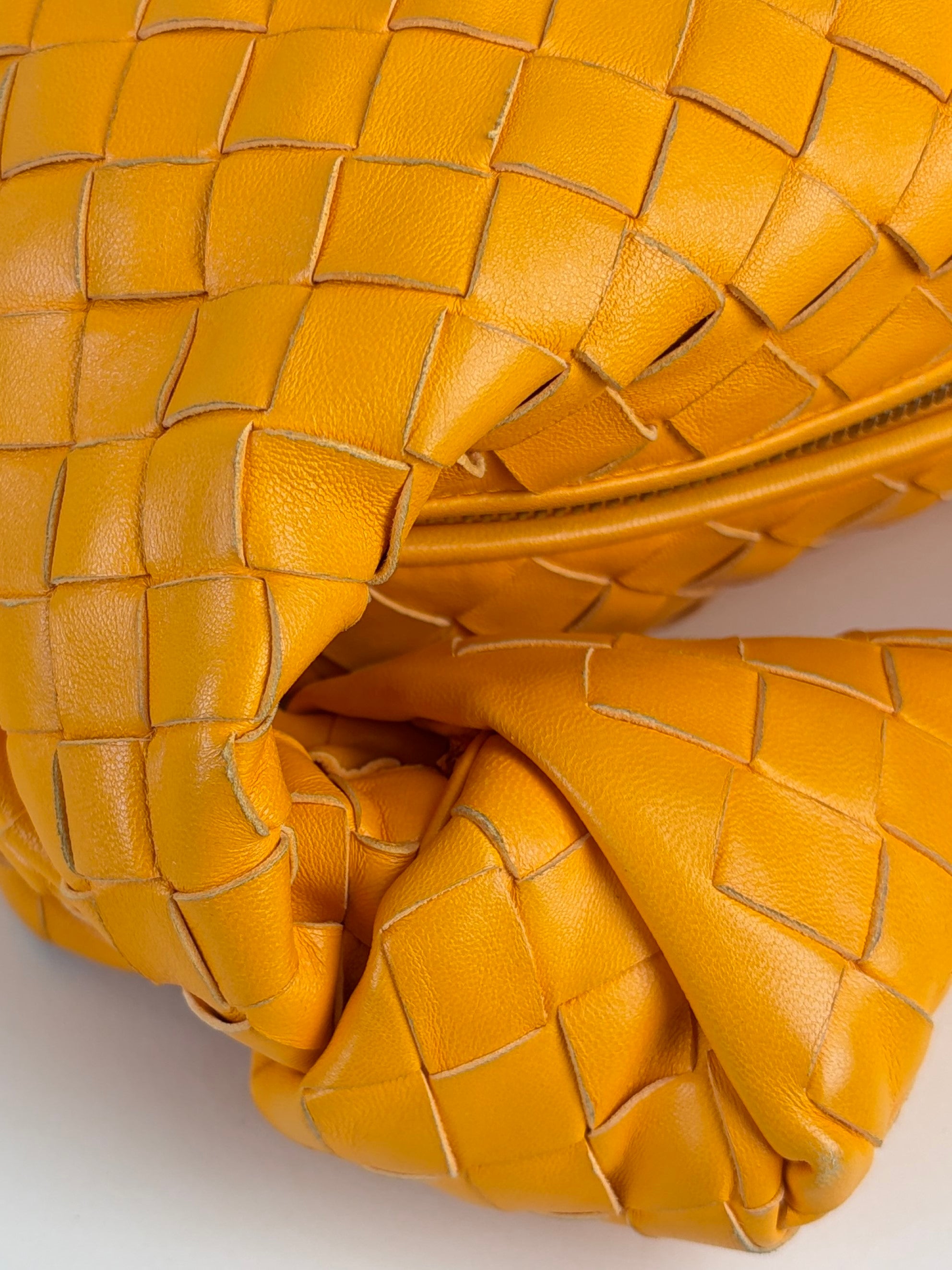 Bottega Veneta orange Intrecciato small shoulder bag
