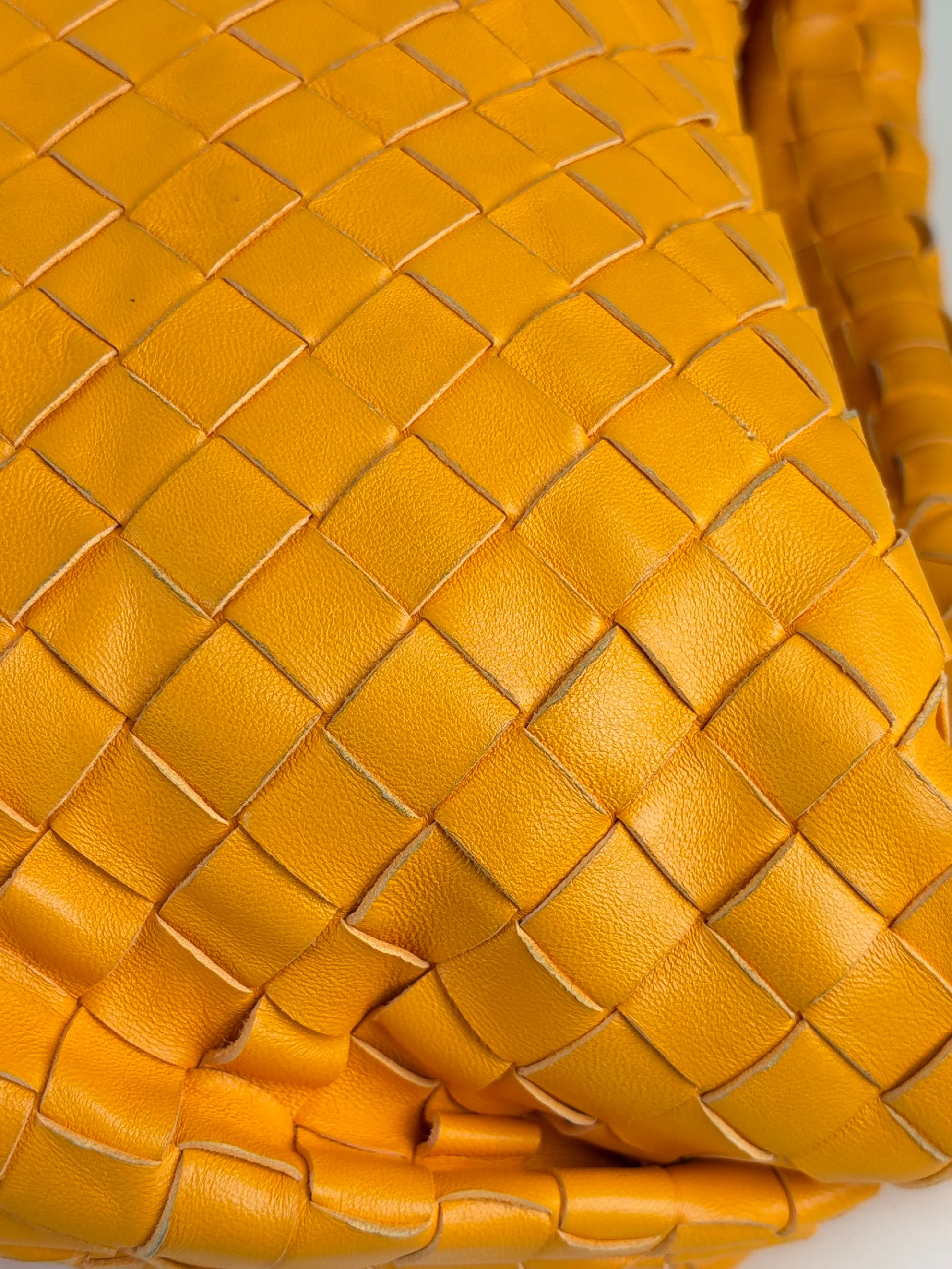Bottega Veneta orange Intrecciato small shoulder bag