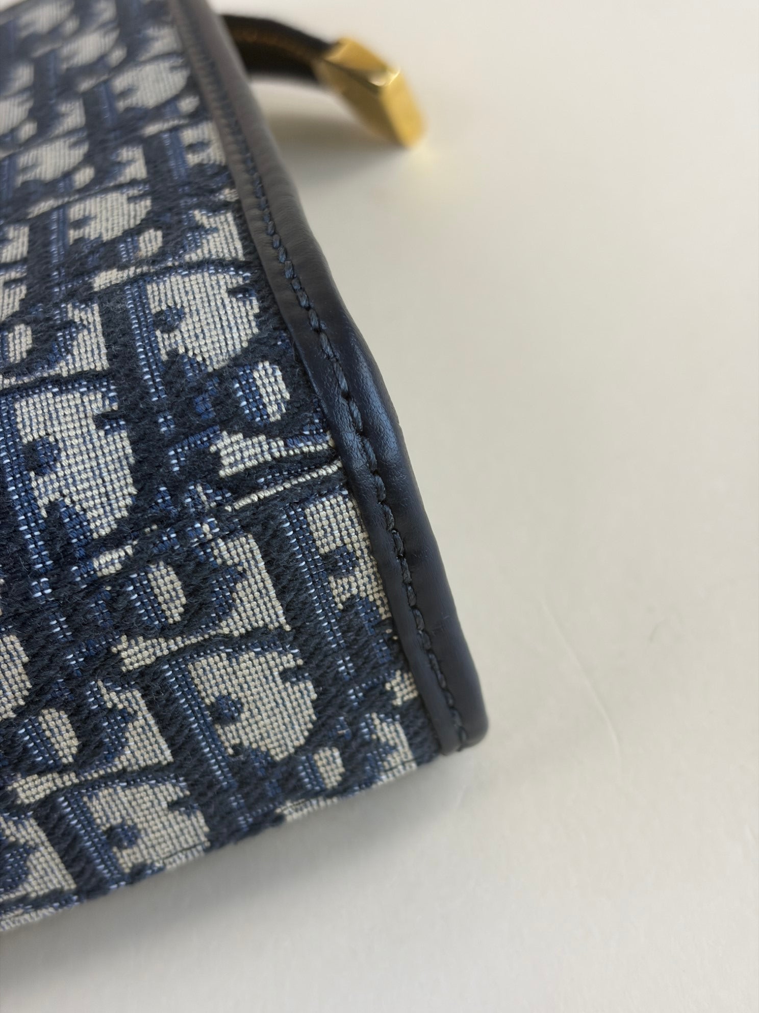 Dior blue Montaigne pouch clutch