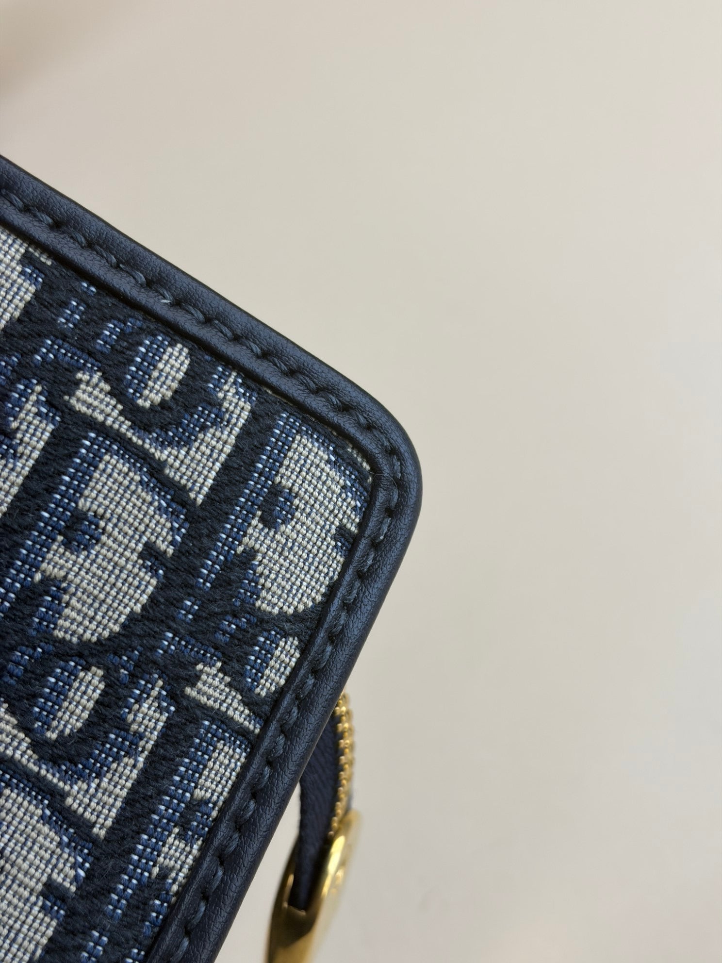 Dior blue Montaigne pouch clutch