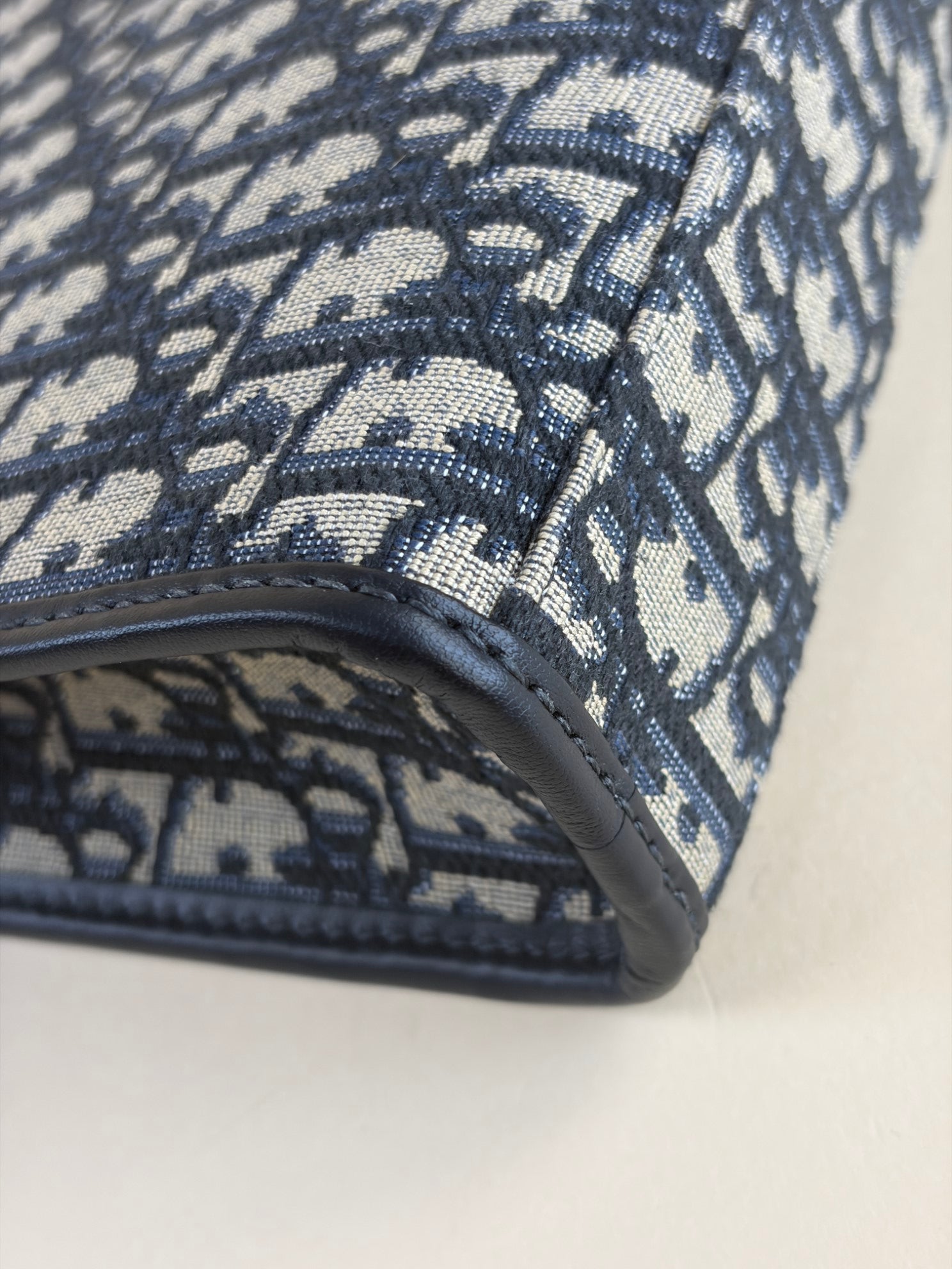 Dior blue Montaigne pouch clutch