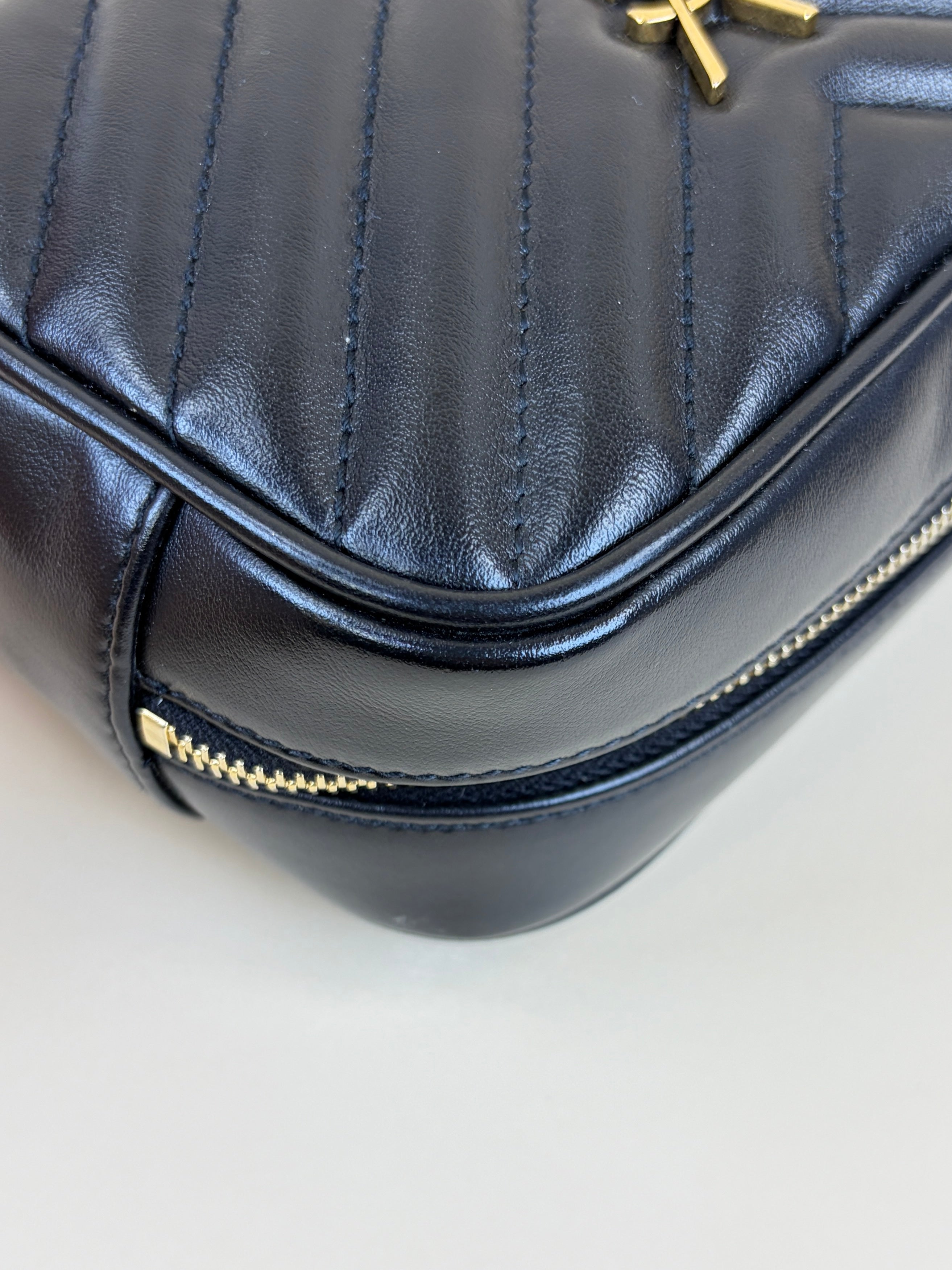 YSL Black quilted Lou Belt Bag