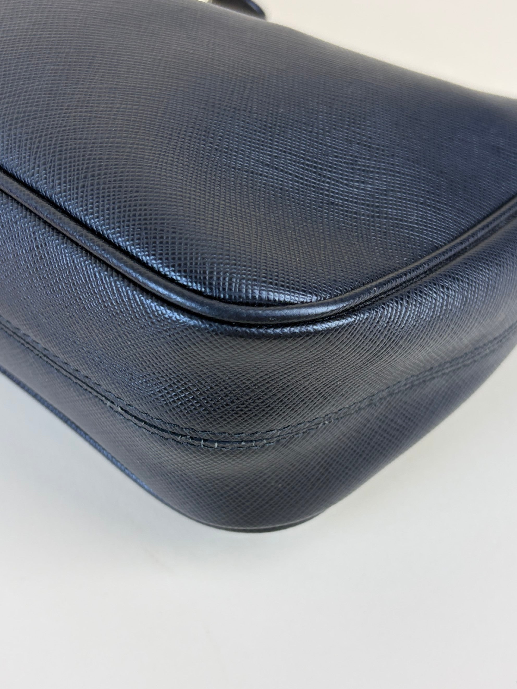 Prada black saffanio lux leather