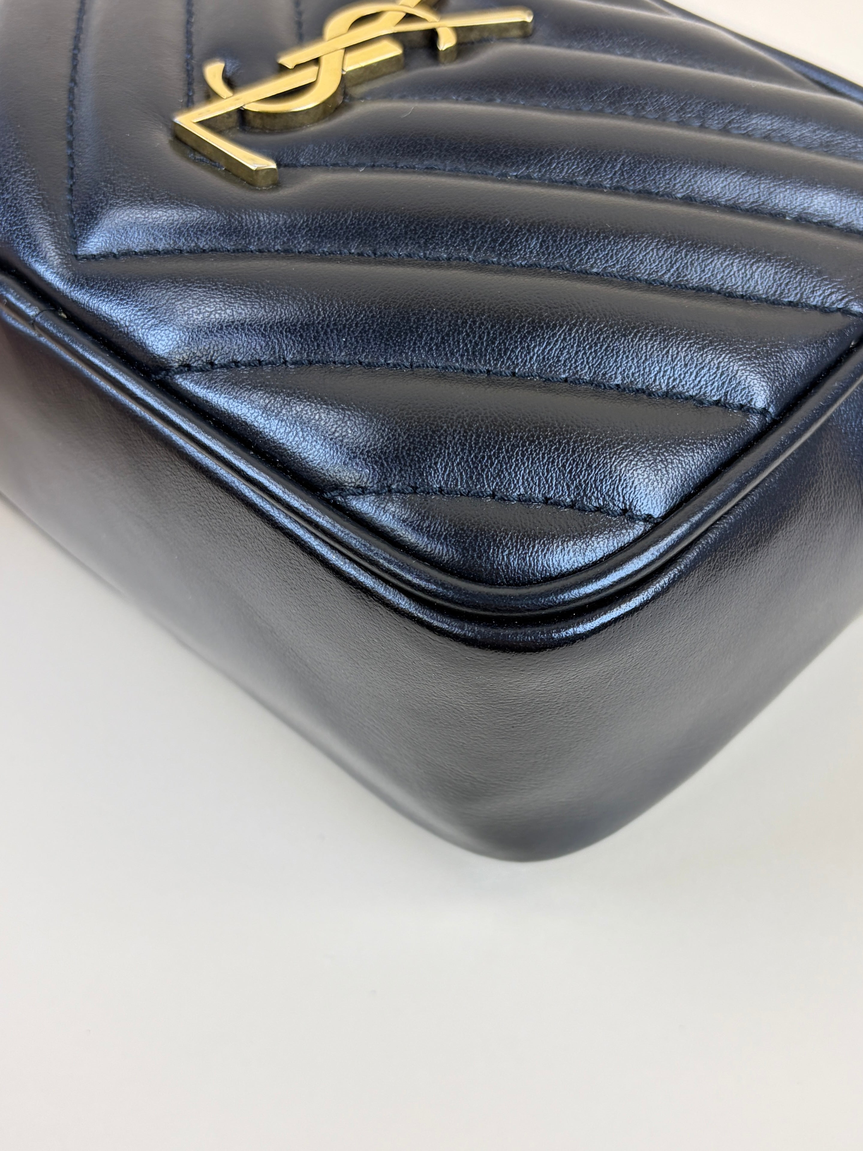 YSL Black quilted Lou Belt Bag