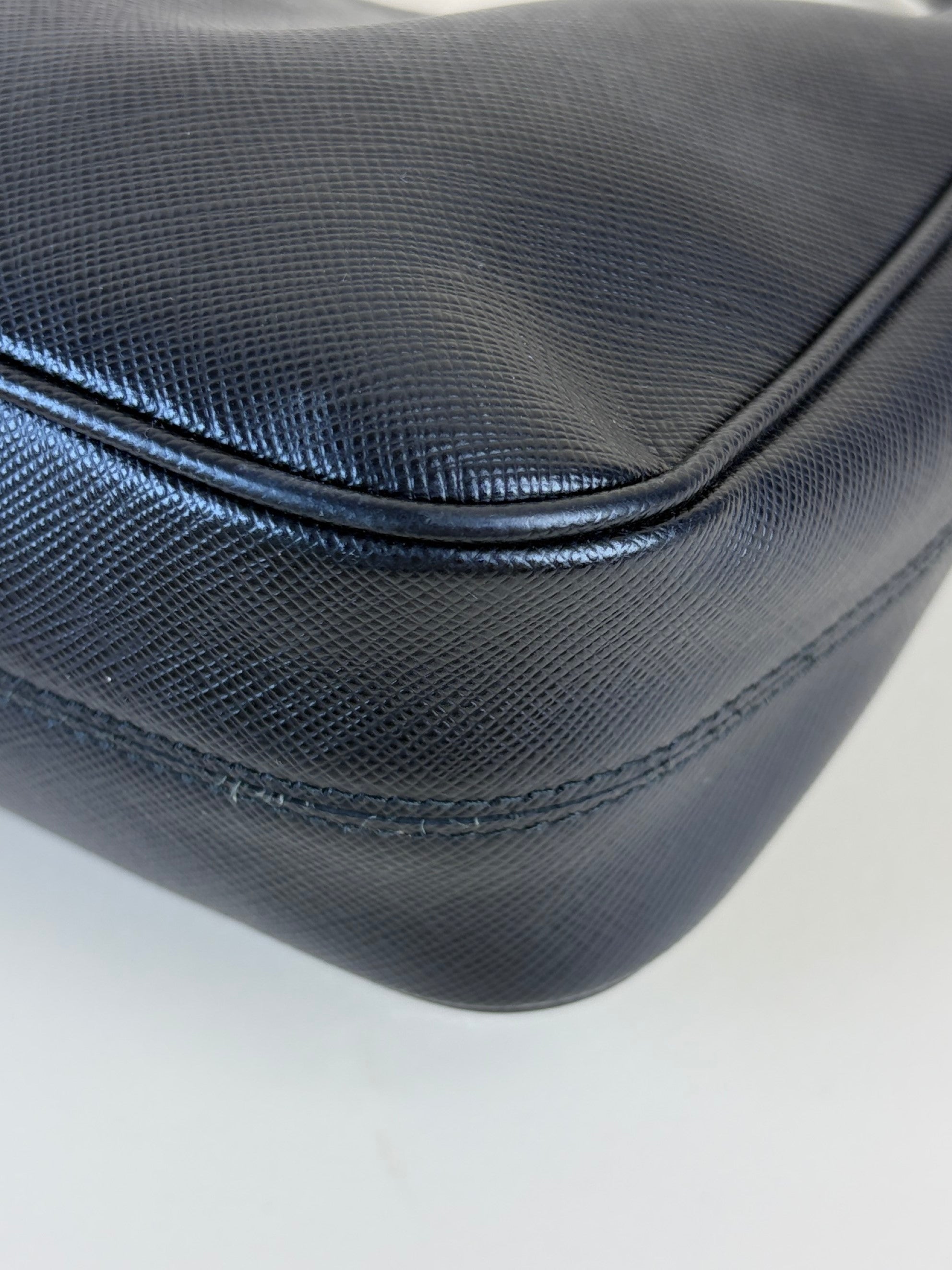 Prada black saffanio lux leather
