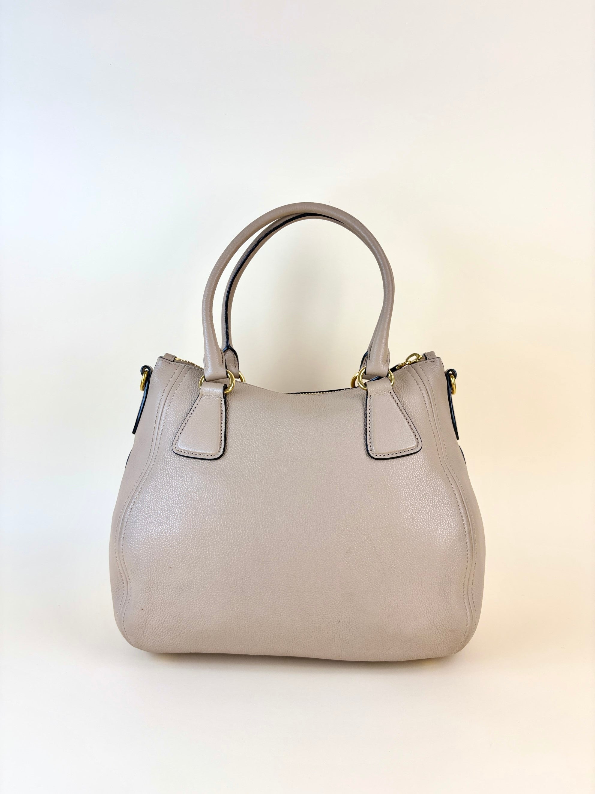 Prada cammeo vitello phenix tote bag