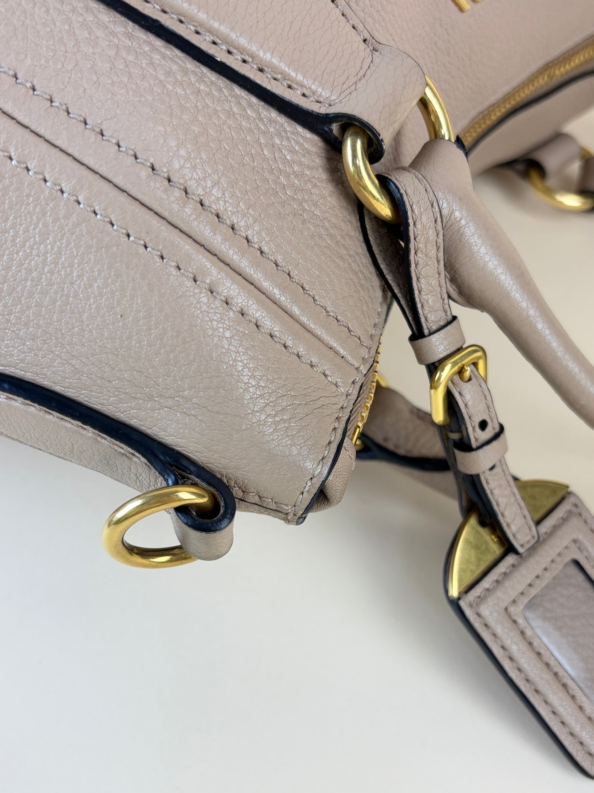 Prada cammeo vitello phenix tote bag