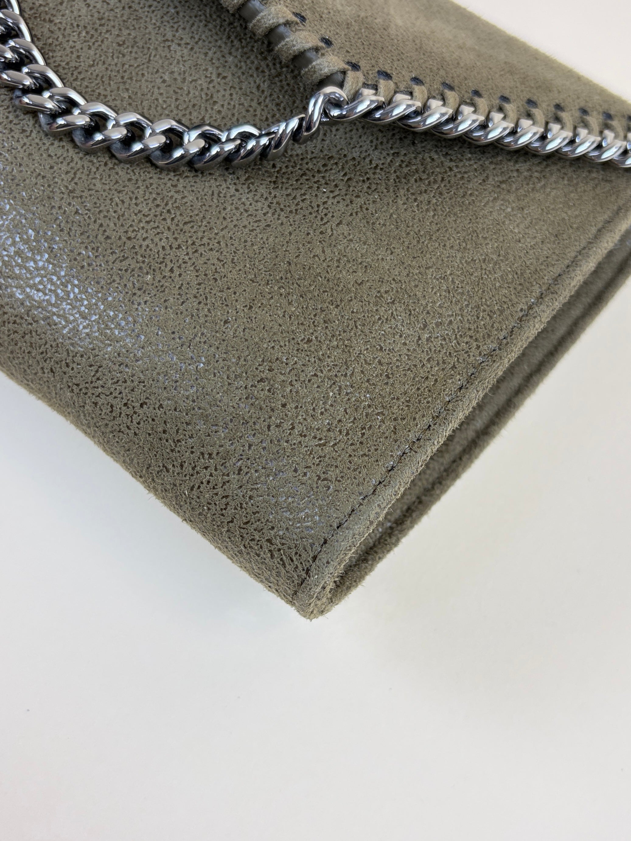 Stella Mccartney olive Falabella wallet Bag