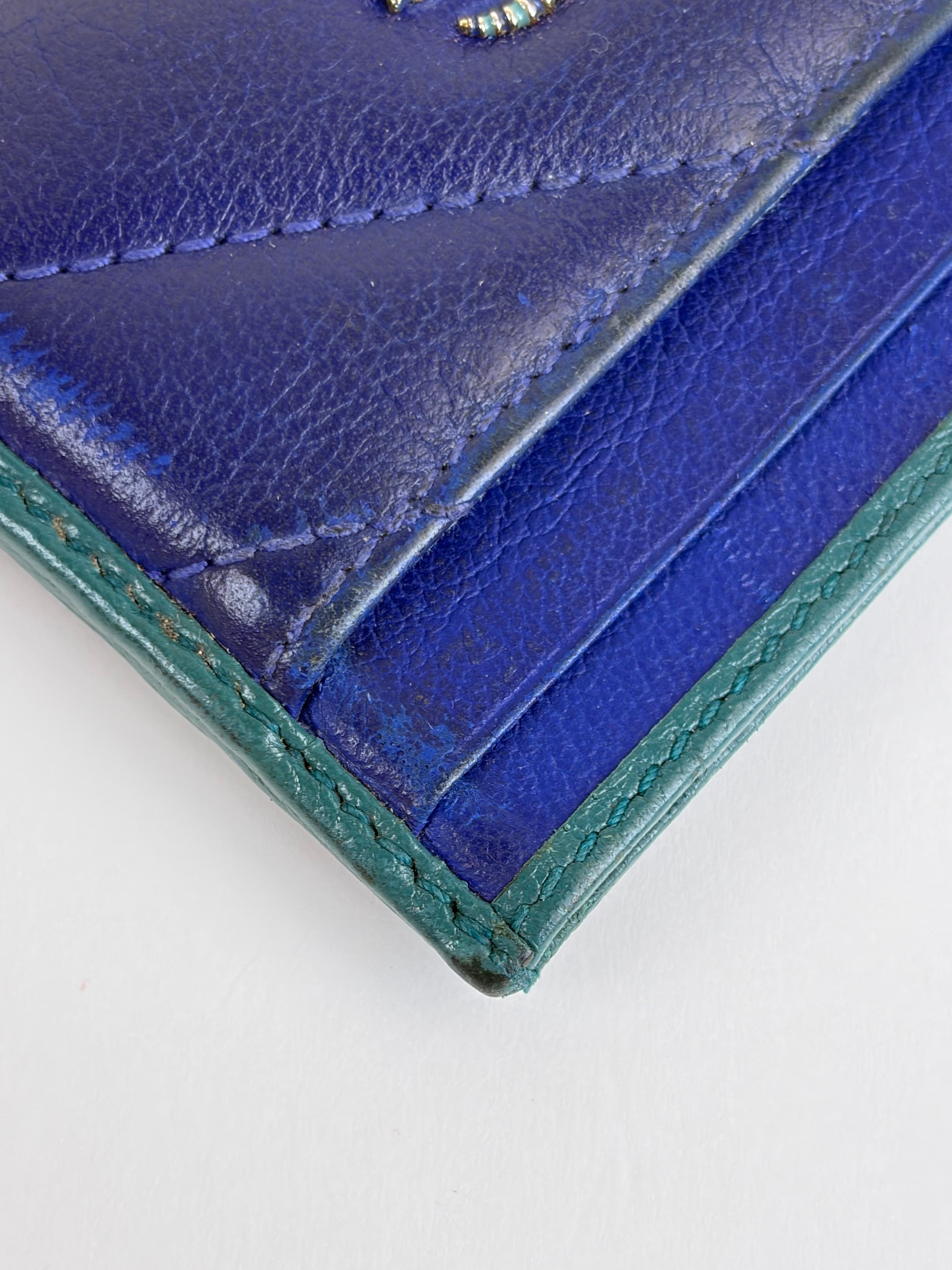 Gucci GG Marmont torchon Card holder blue