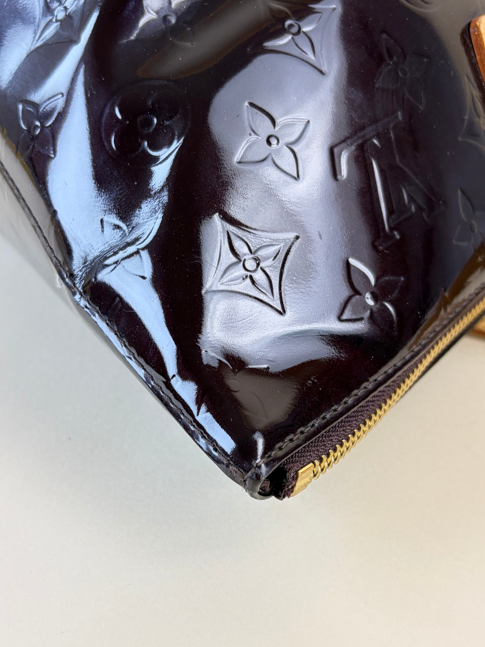 Louis Vuitton Amarante Monogram Vernis Bellevue Tote Bag