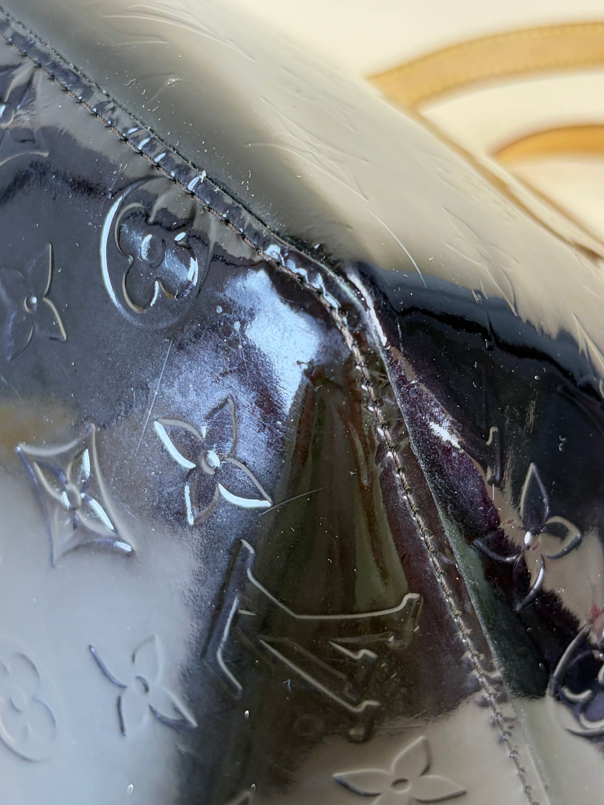 Louis Vuitton Amarante Monogram Vernis Bellevue Tote Bag