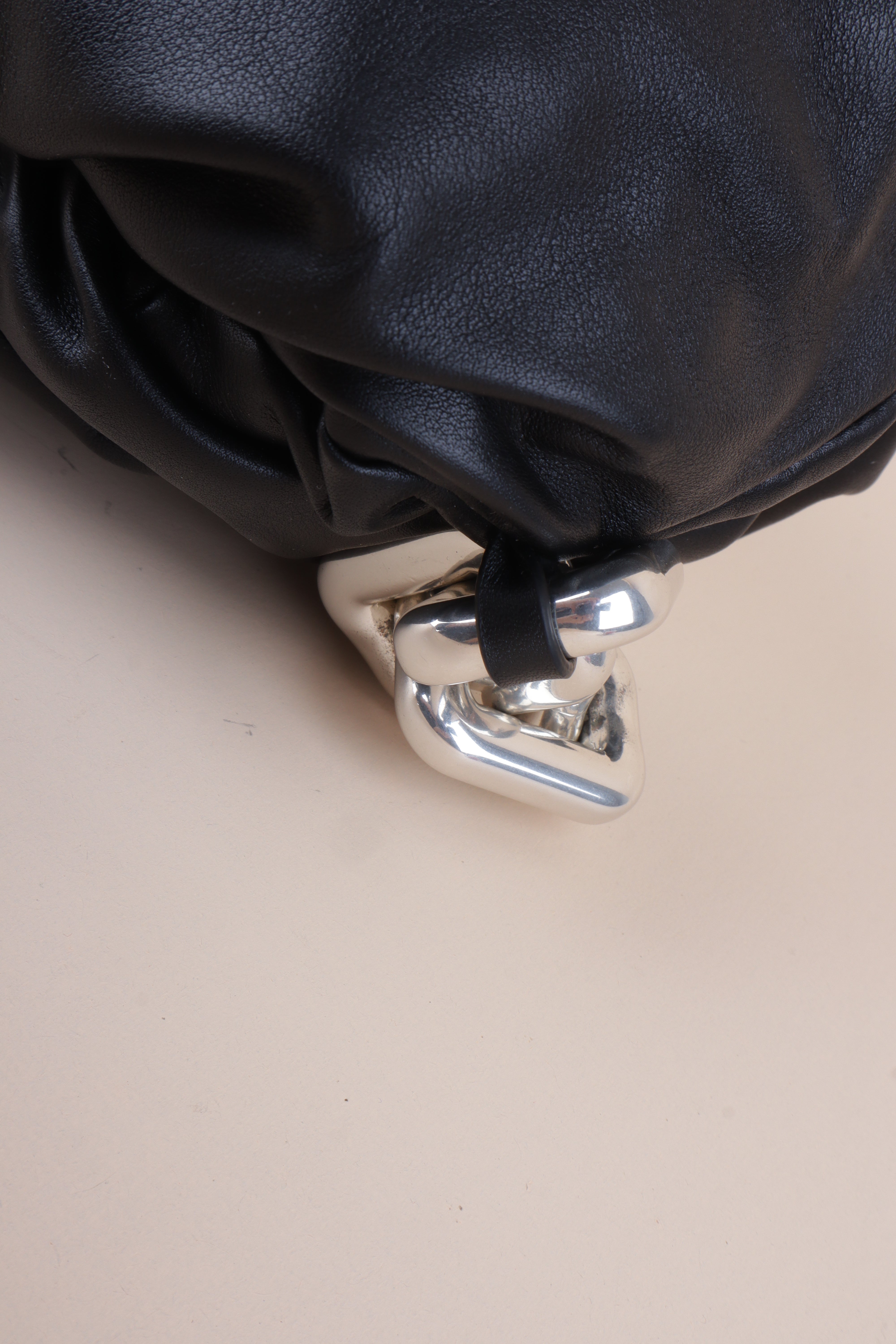 Bottega Veneta Black the Pouch Chain
