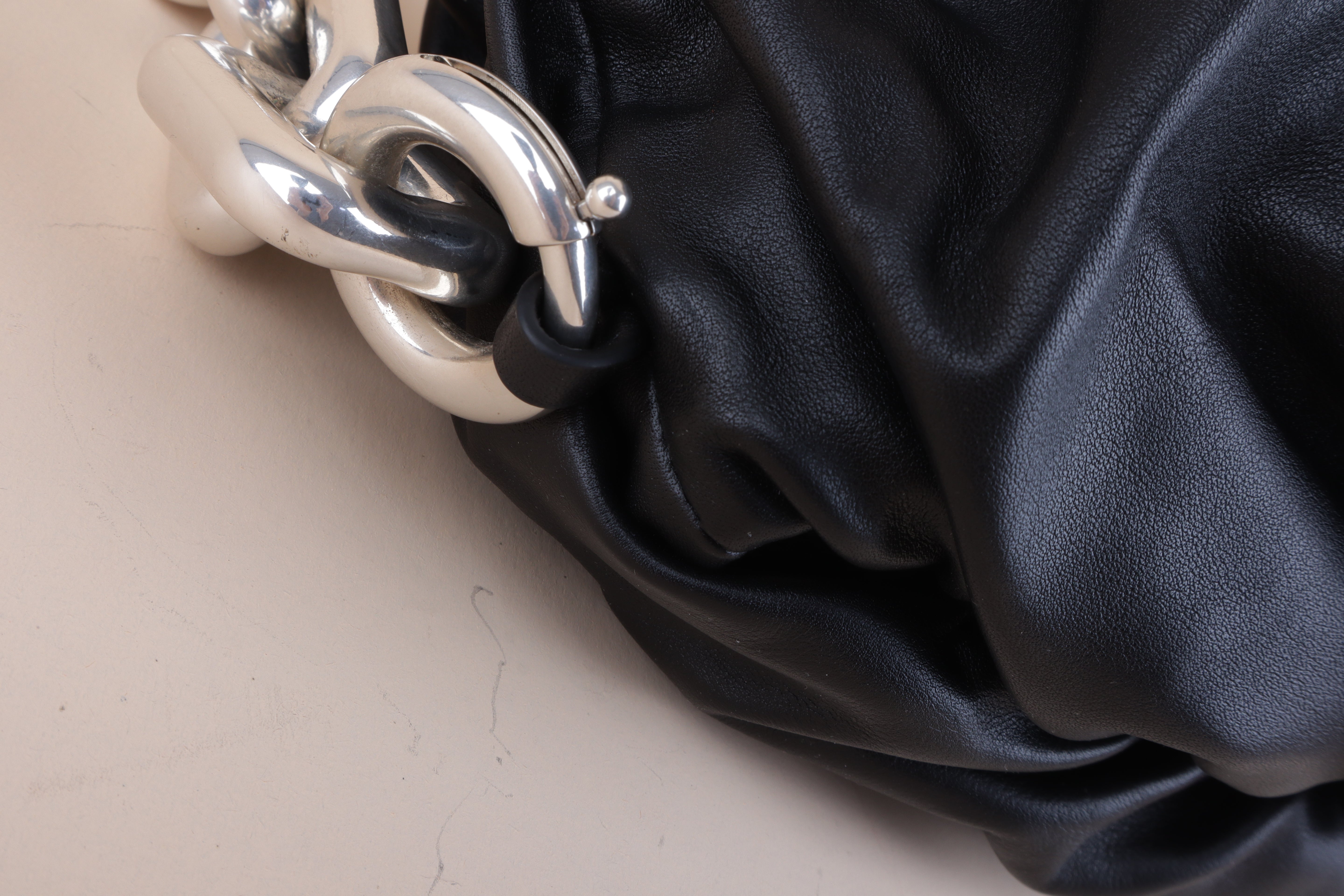 Bottega Veneta Black the Pouch Chain