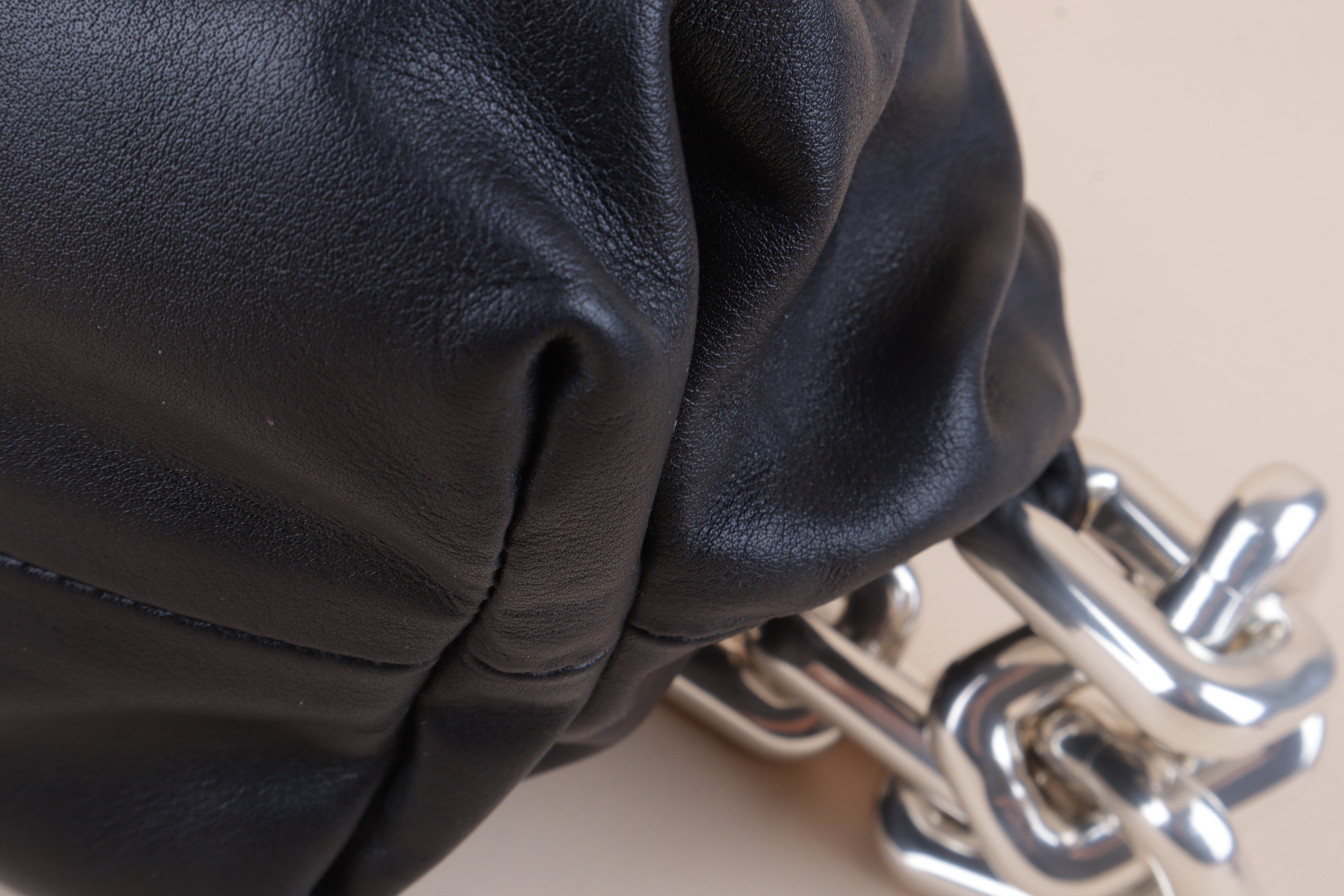 Bottega Veneta Black the Pouch Chain