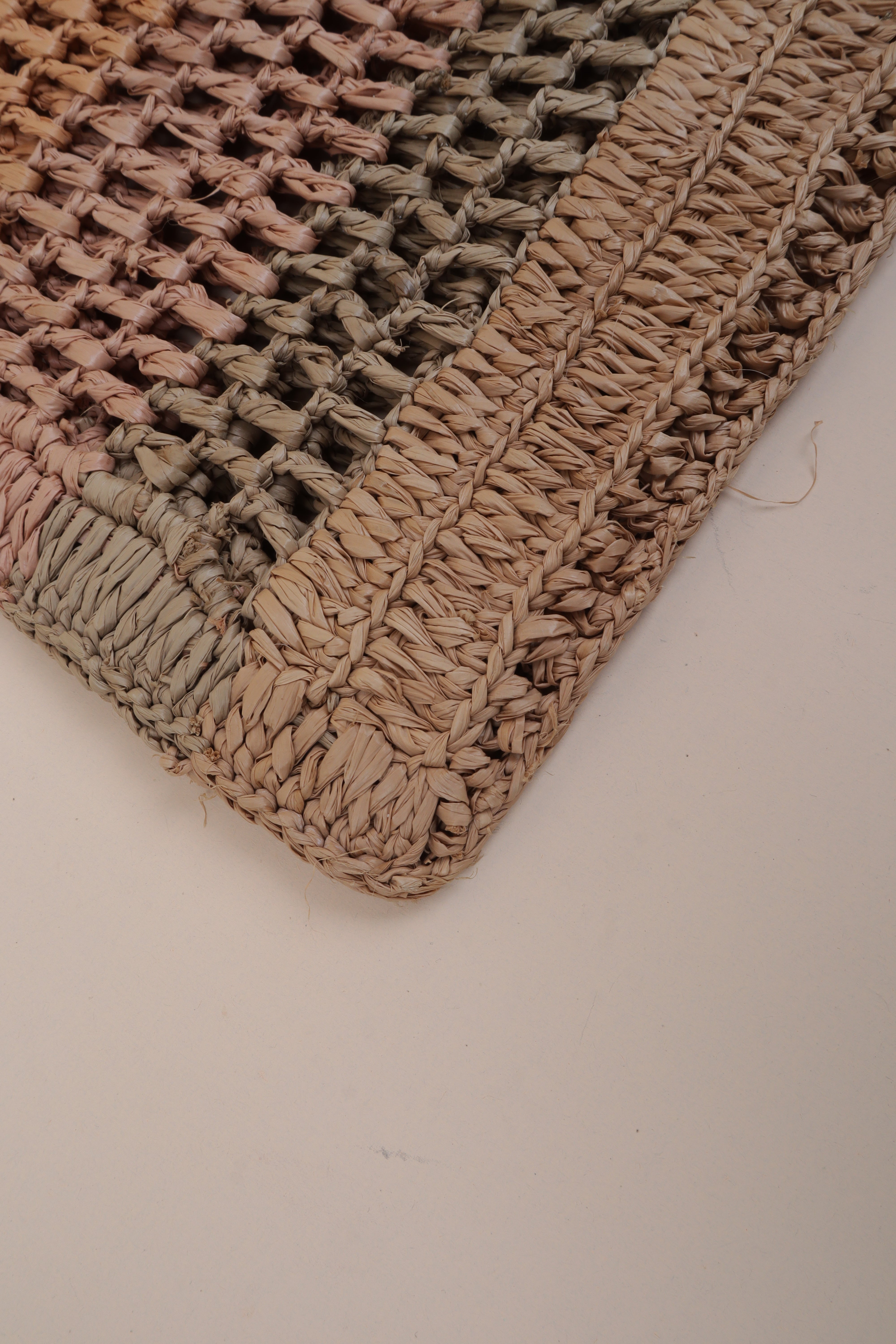 Chloe multi color summer banana raffia