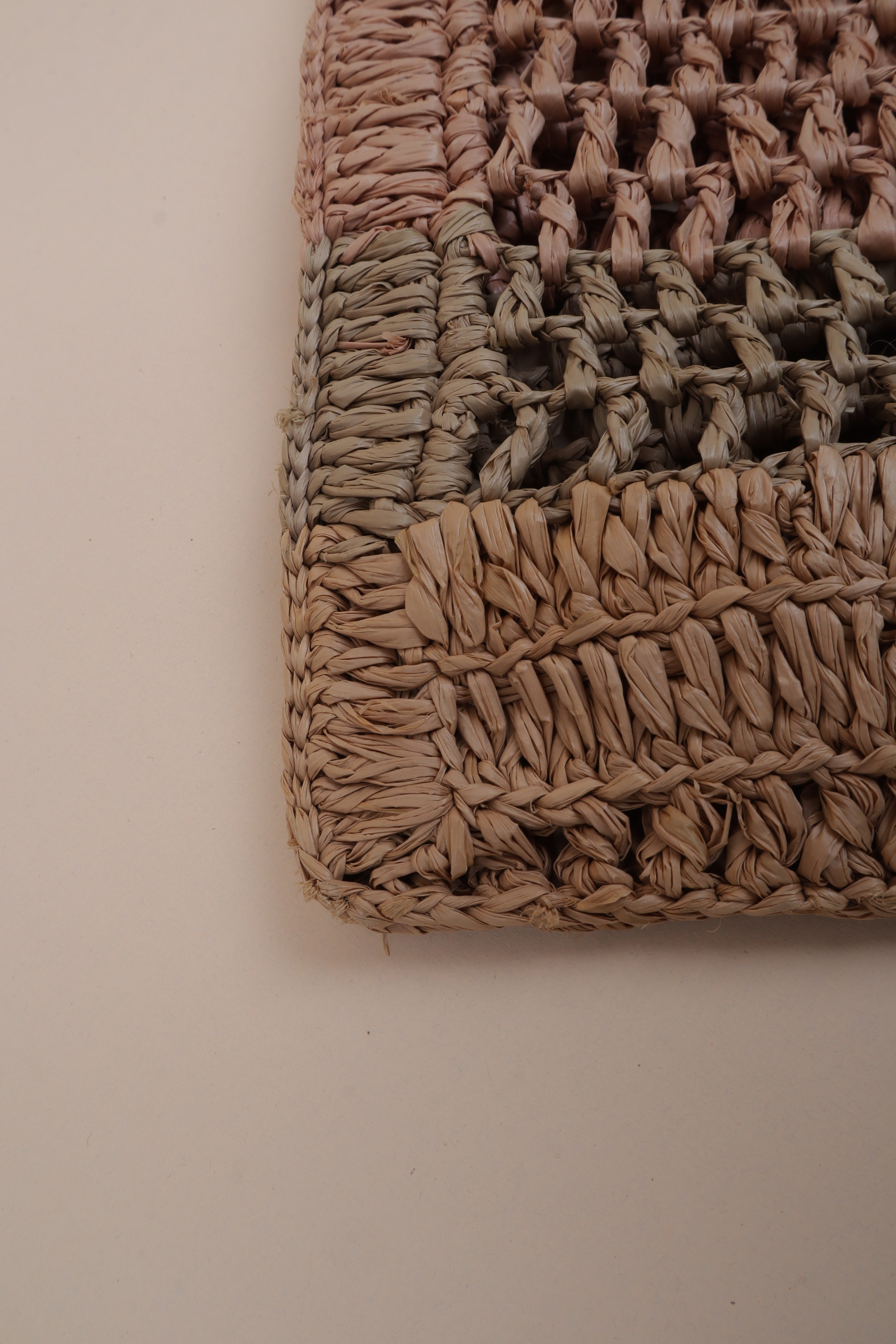 Chloe multi color summer banana raffia