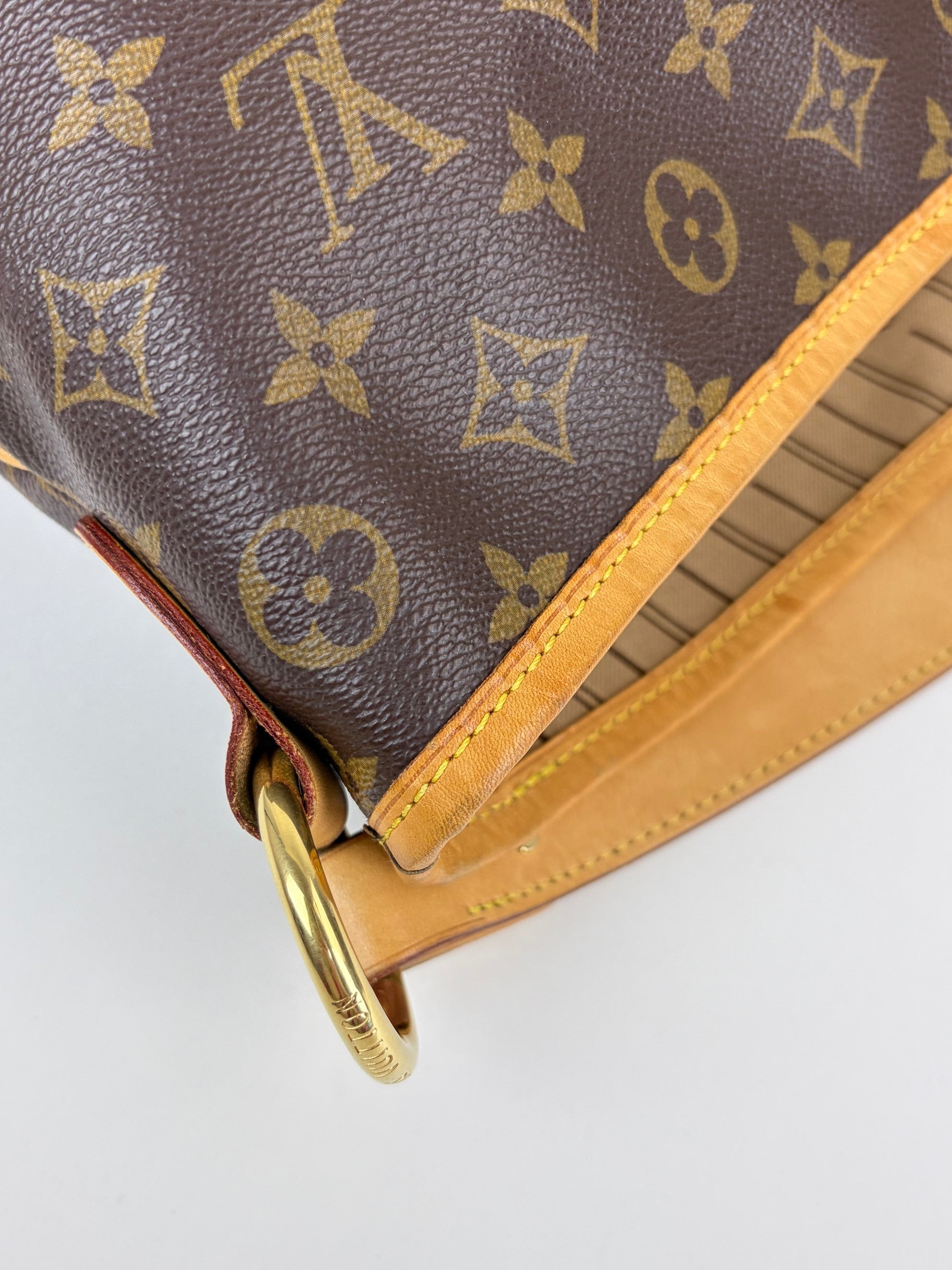 louis Vuitton monogram canvas delightful mm hobo bag