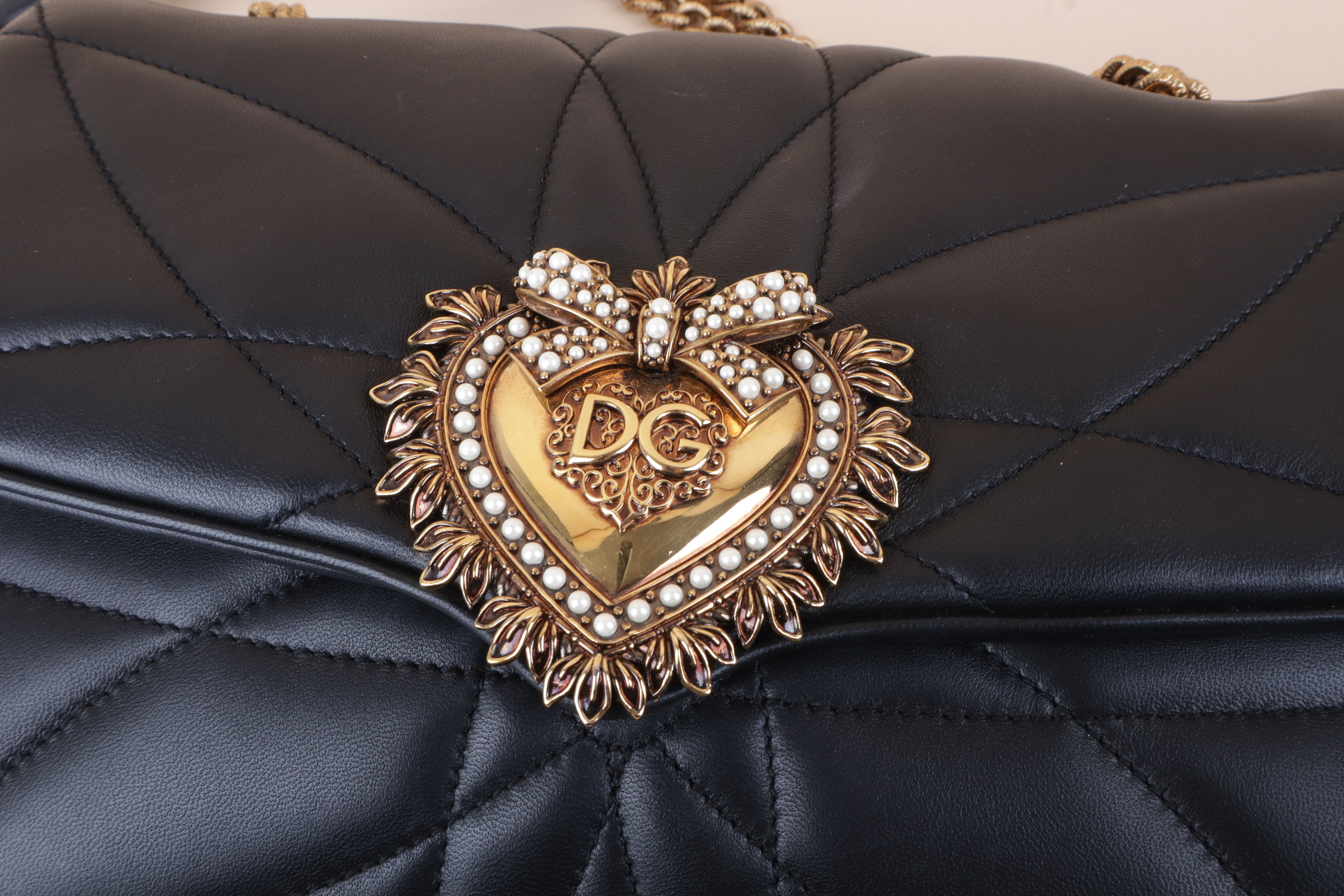 Dolce & Gabbana Black Devotion  medium Shoulder Bag