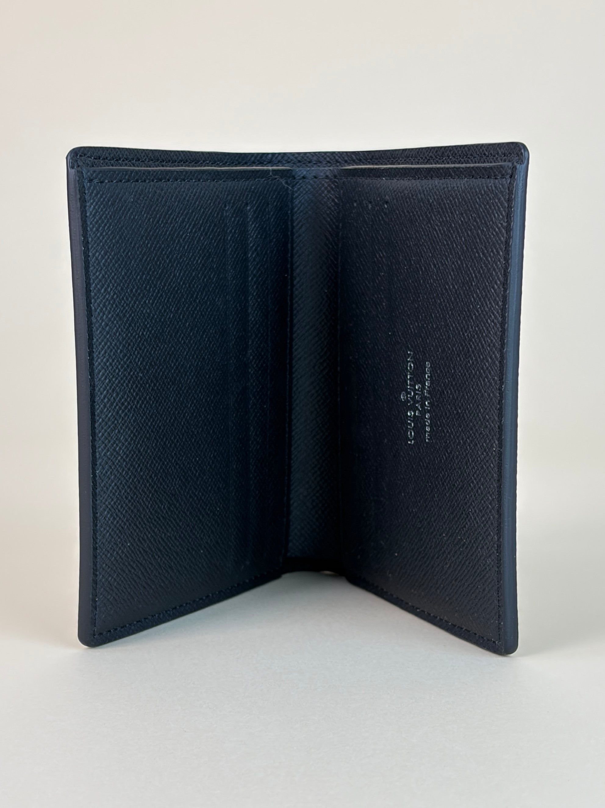 Louis Vuitton admire sar graphite compact small fold men wallet