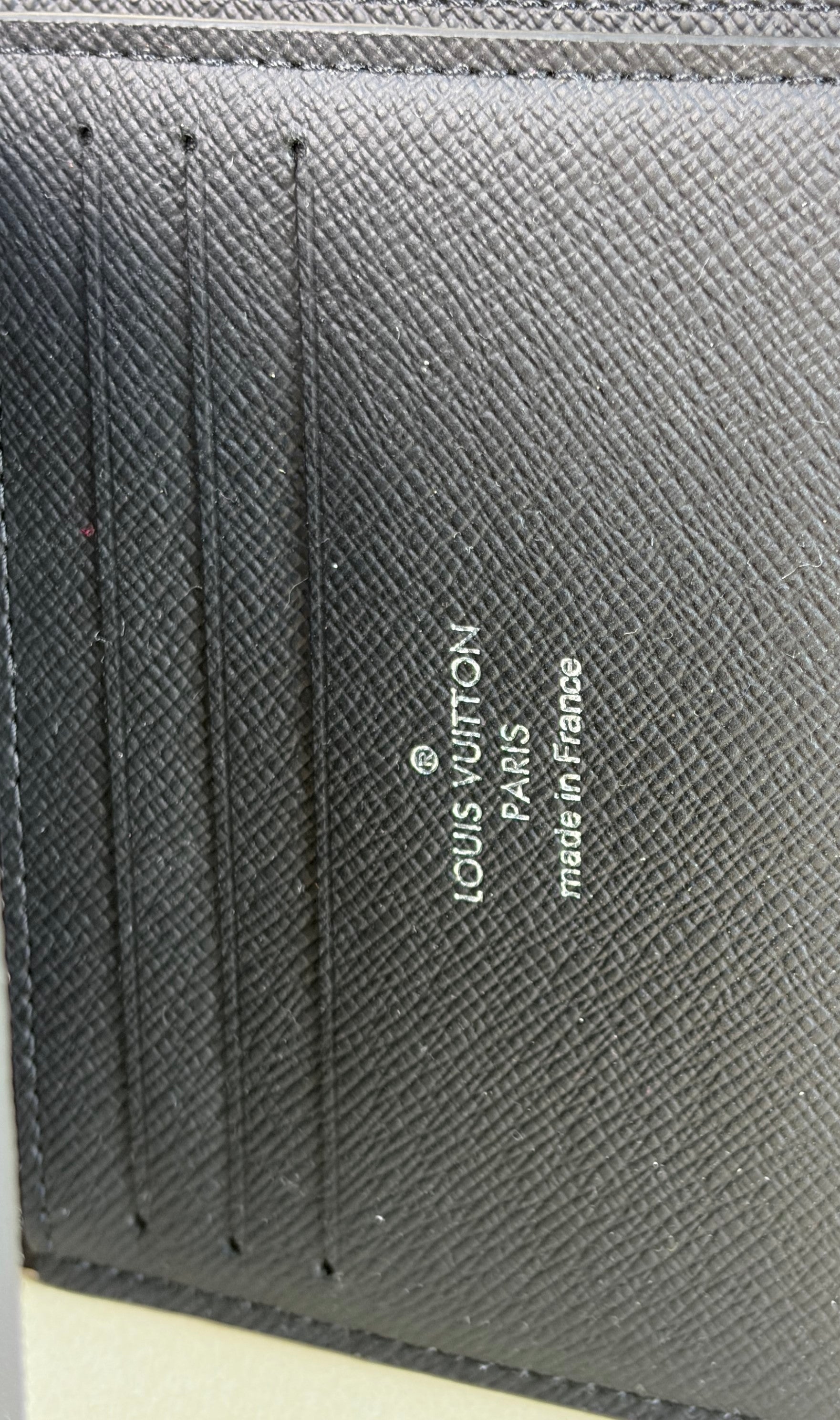 Louis Vuitton admire sar graphite compact small fold men wallet