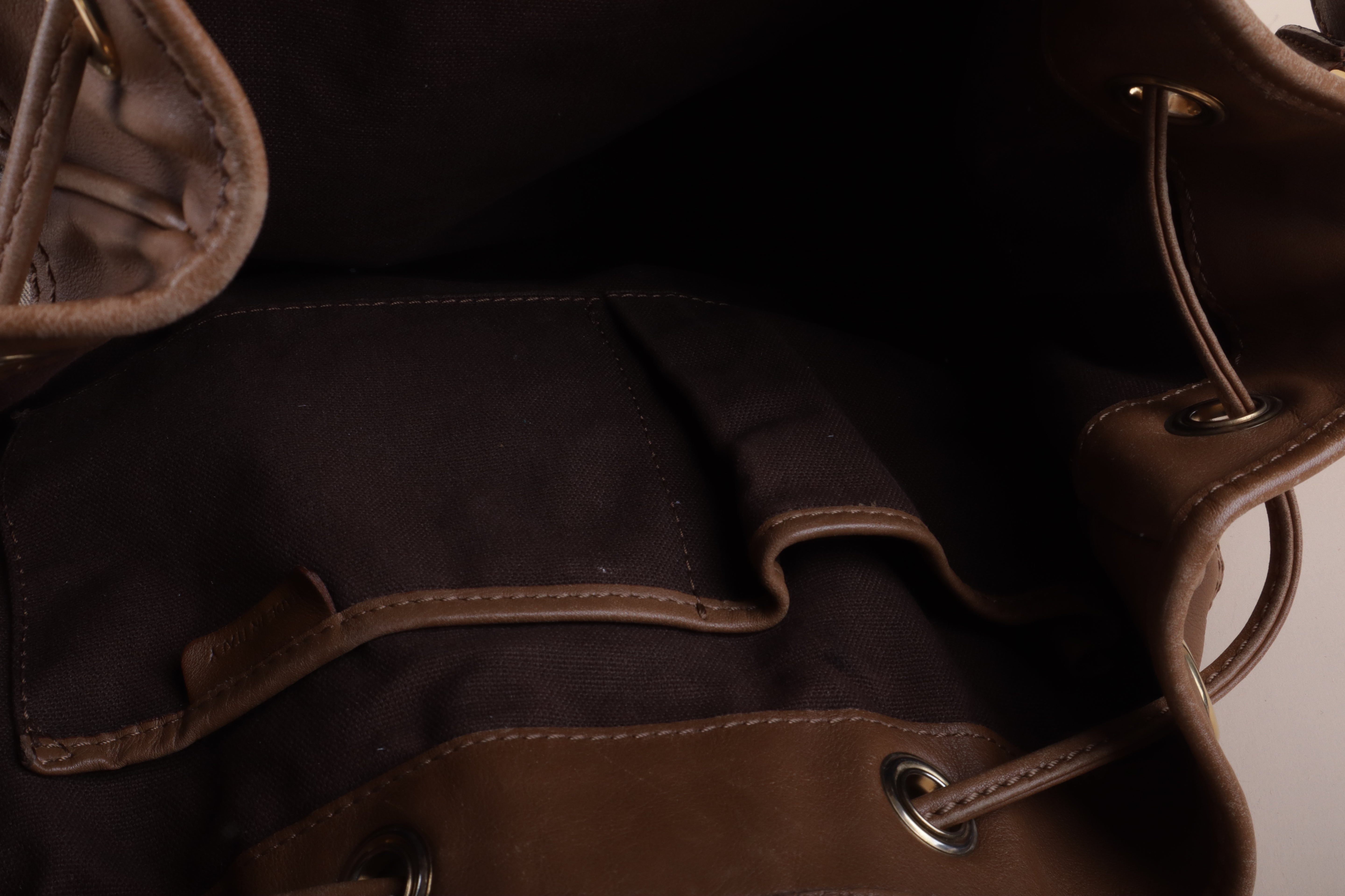BURBERRY prorsum housecheck brown leather