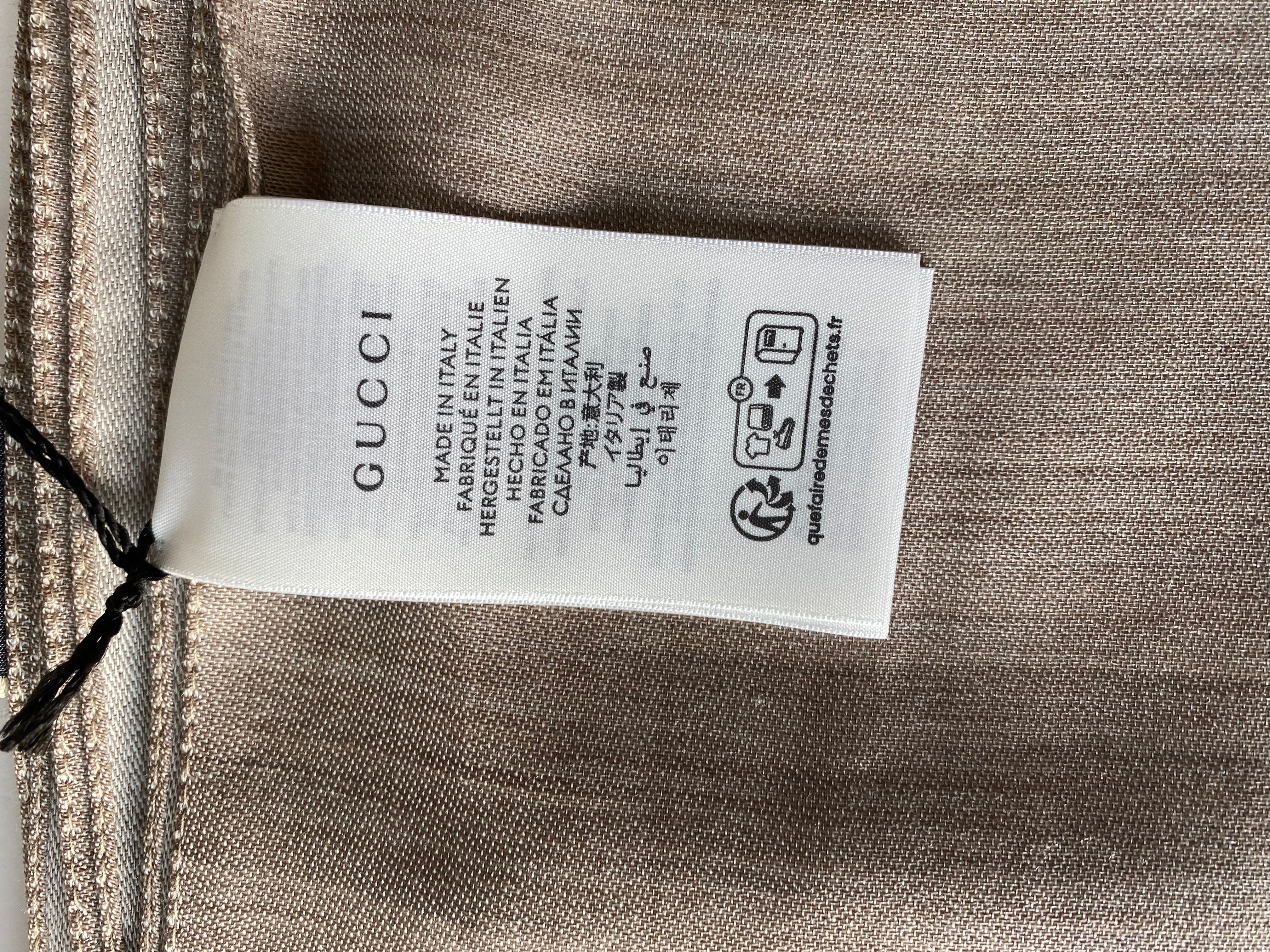 Gucci Light Brown GG Scarf