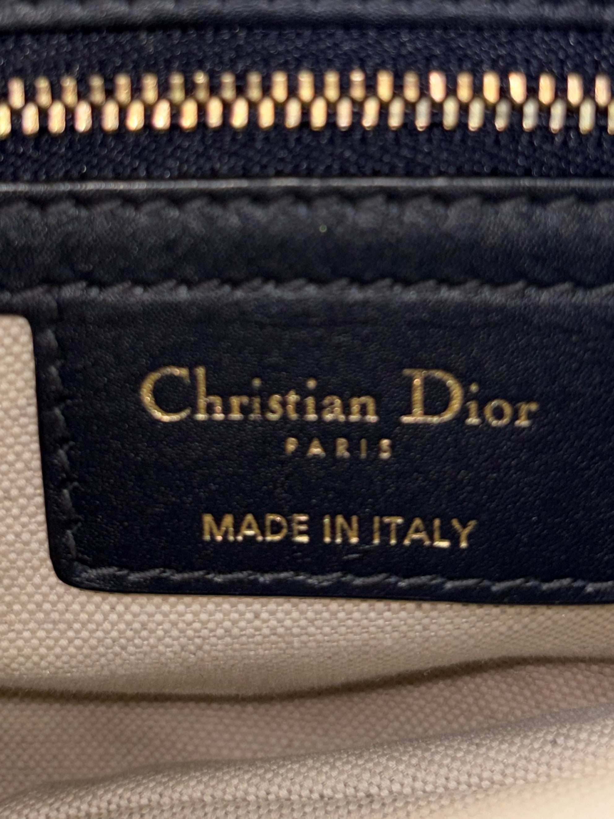 Christian Dior Blue Oblique Saddle canvas bag