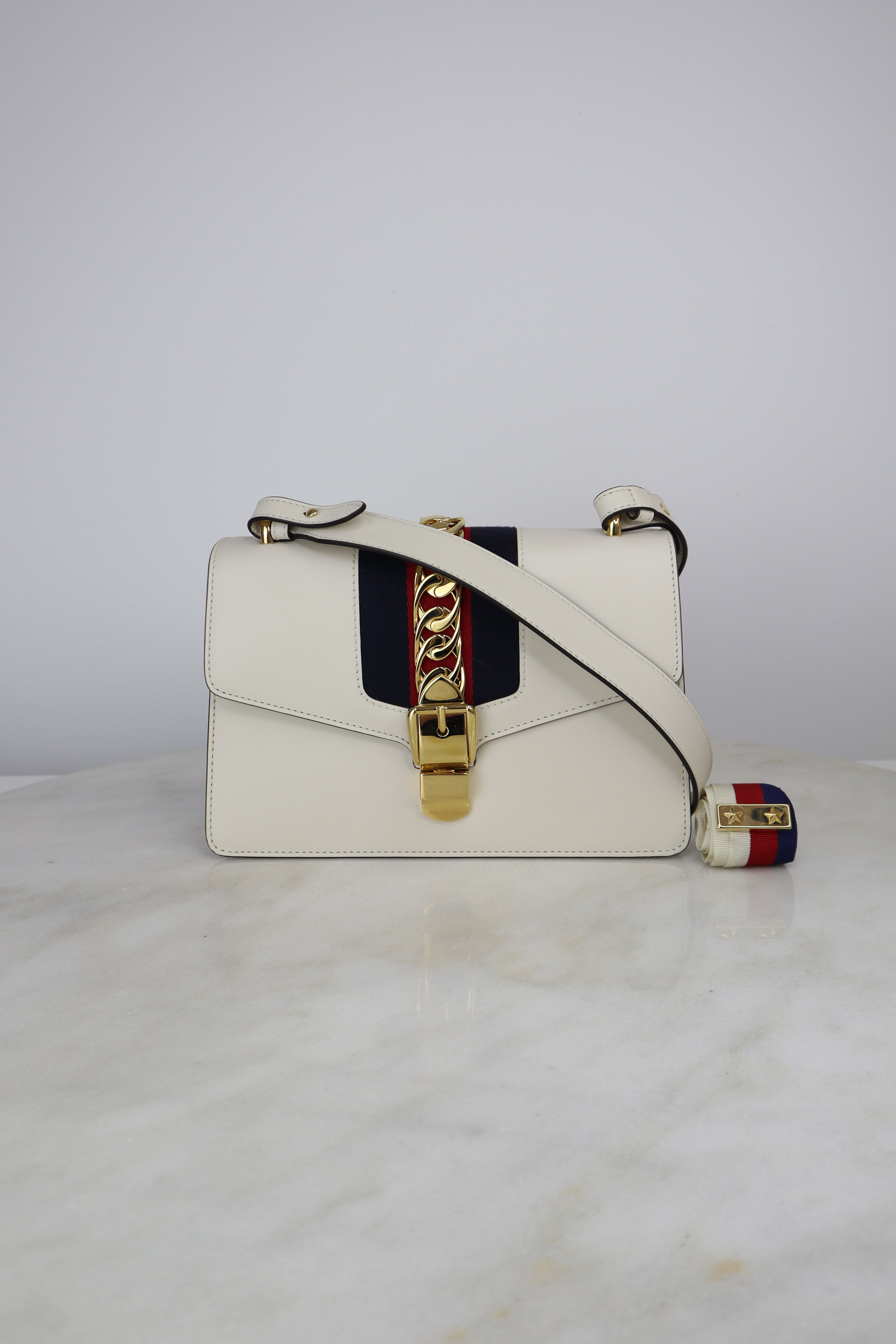 Gucci Off White Sylvie Small Shoulder Bag