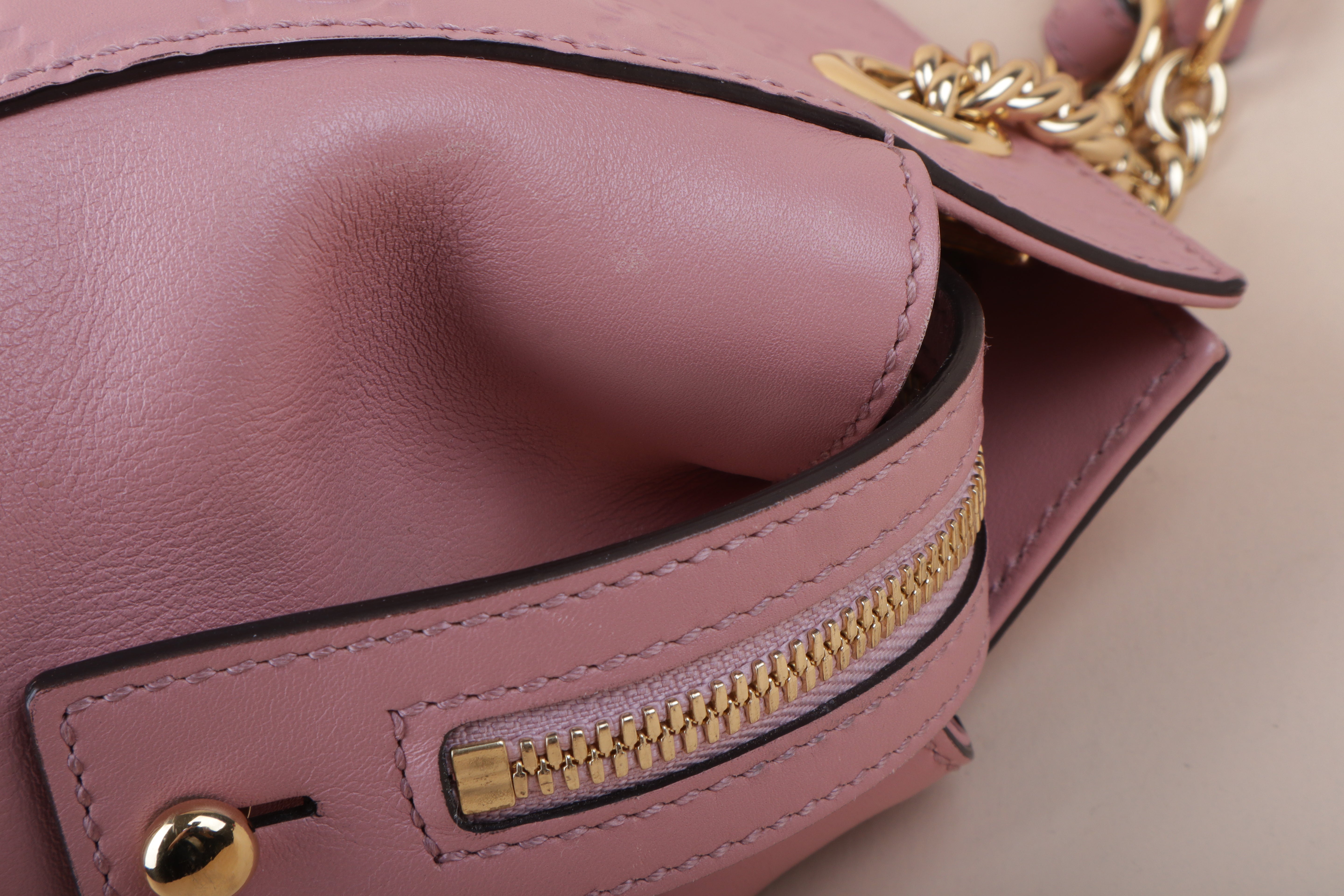 Gucci soft signature pink guccissima tote bag