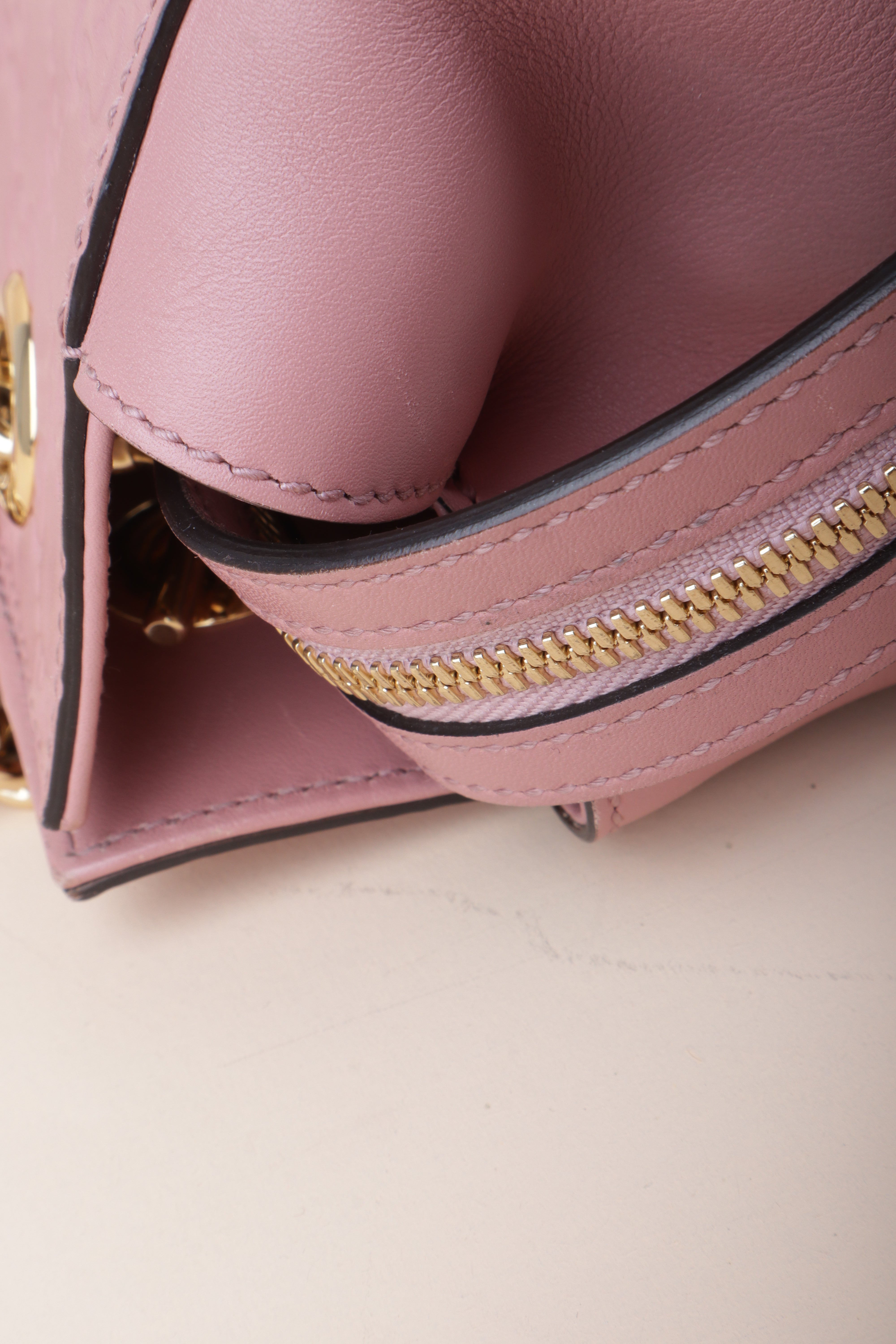 Gucci soft signature pink guccissima tote bag