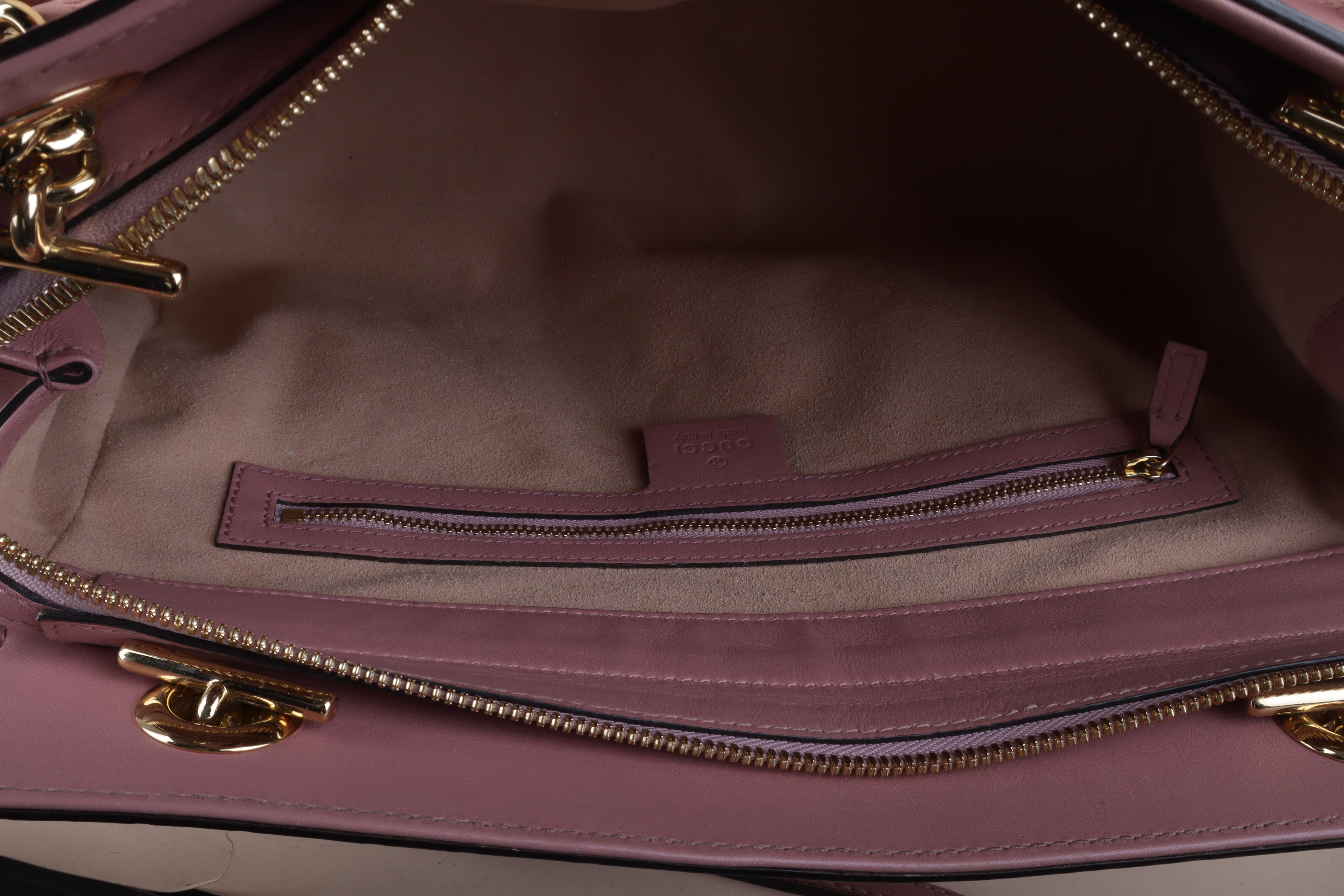 Gucci soft signature pink guccissima tote bag