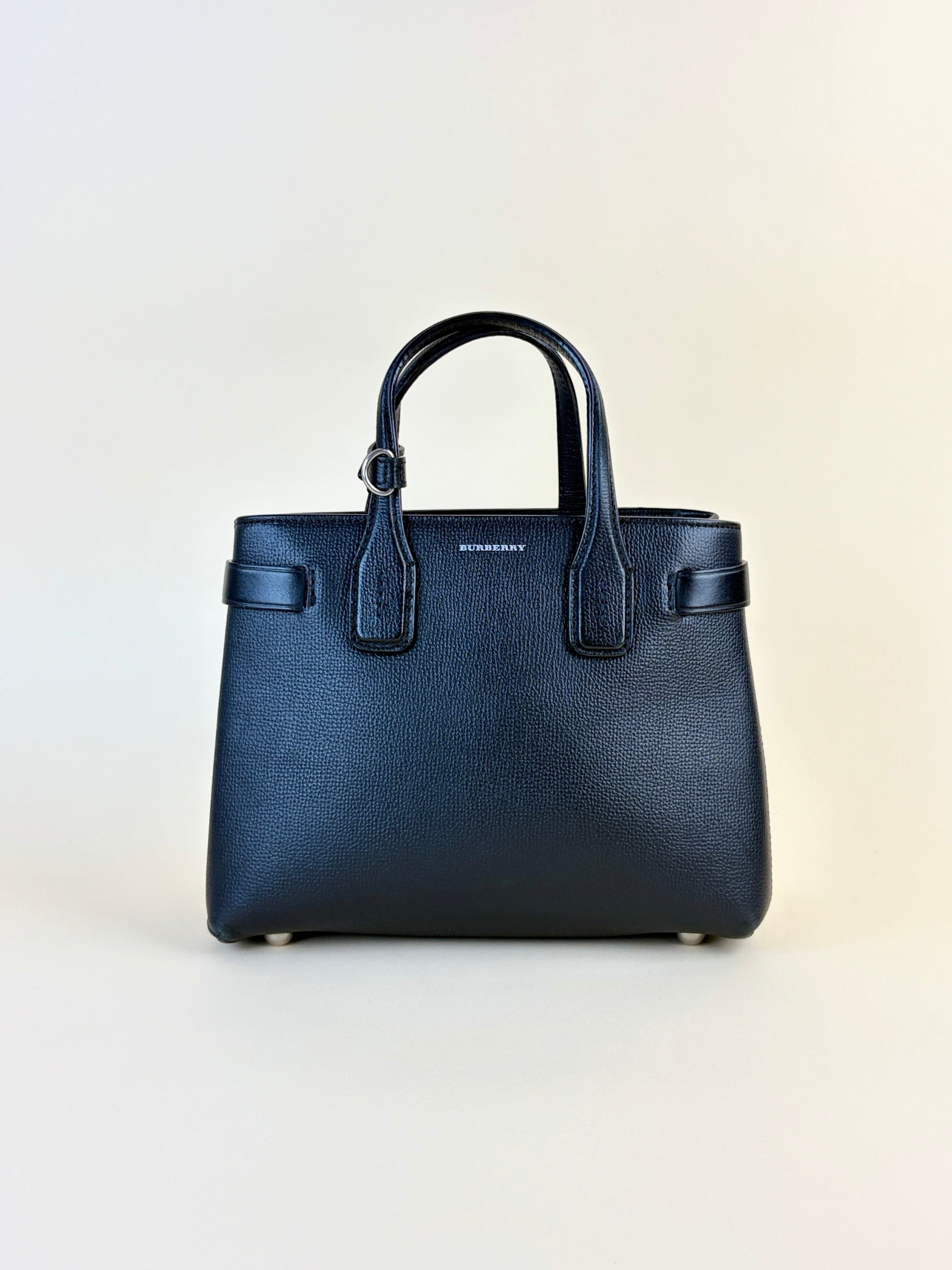 Burberry banner black small leather with House check